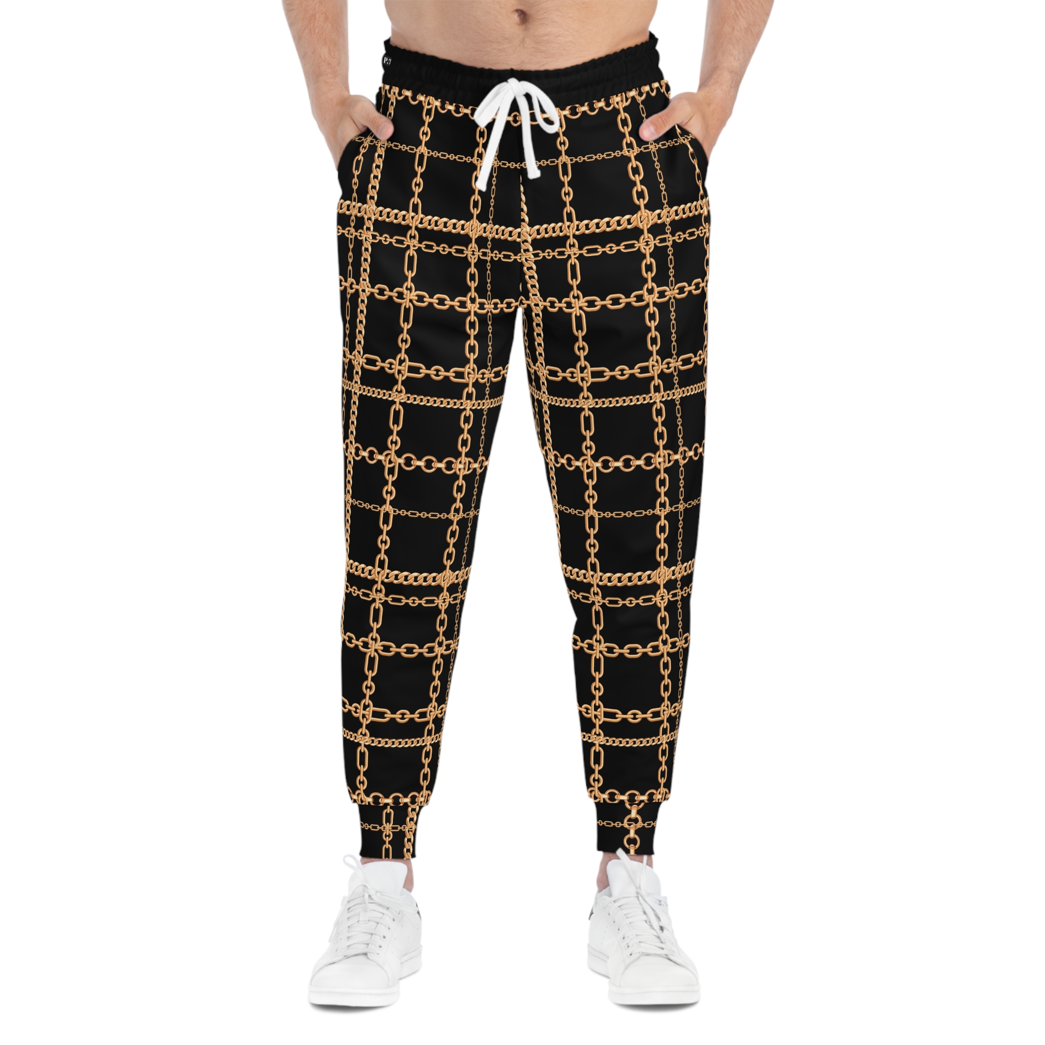 Luxury Baroque Gold Chain Plaid w/Treasure Pockets™ Athletic Joggers (S.e.P.T.™) - Image 3