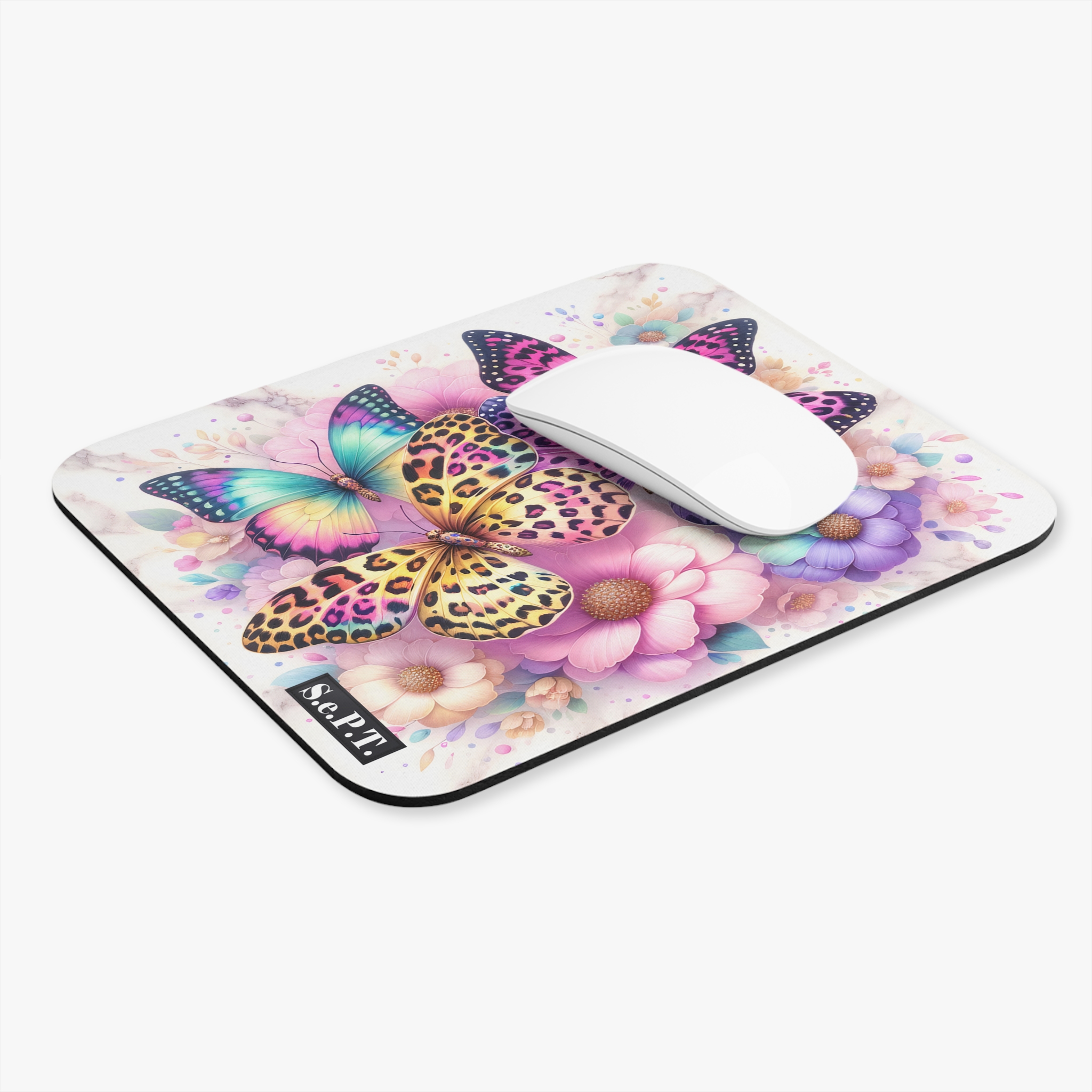 3D Butterflies (Design 39) - 9x8 Mouse Pad - (S.e.P.T.™) - Image 3