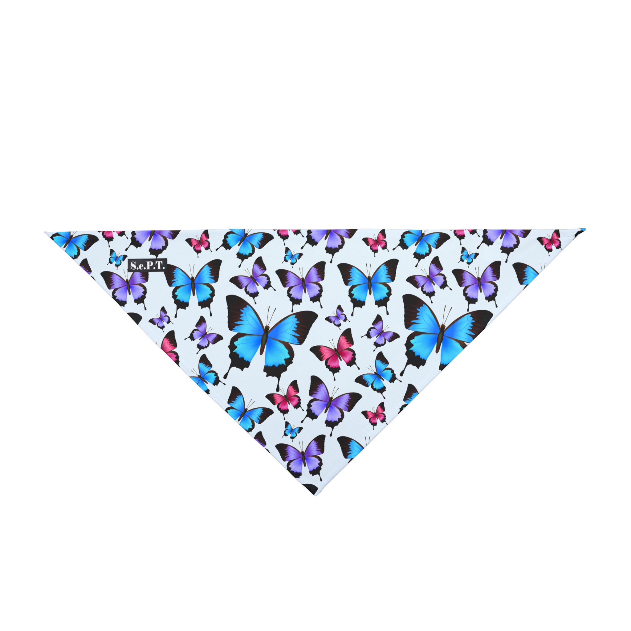 Multi-Color Butterfly Garden Print Pet Bandana - (S.e.P.T.™) - Image 3