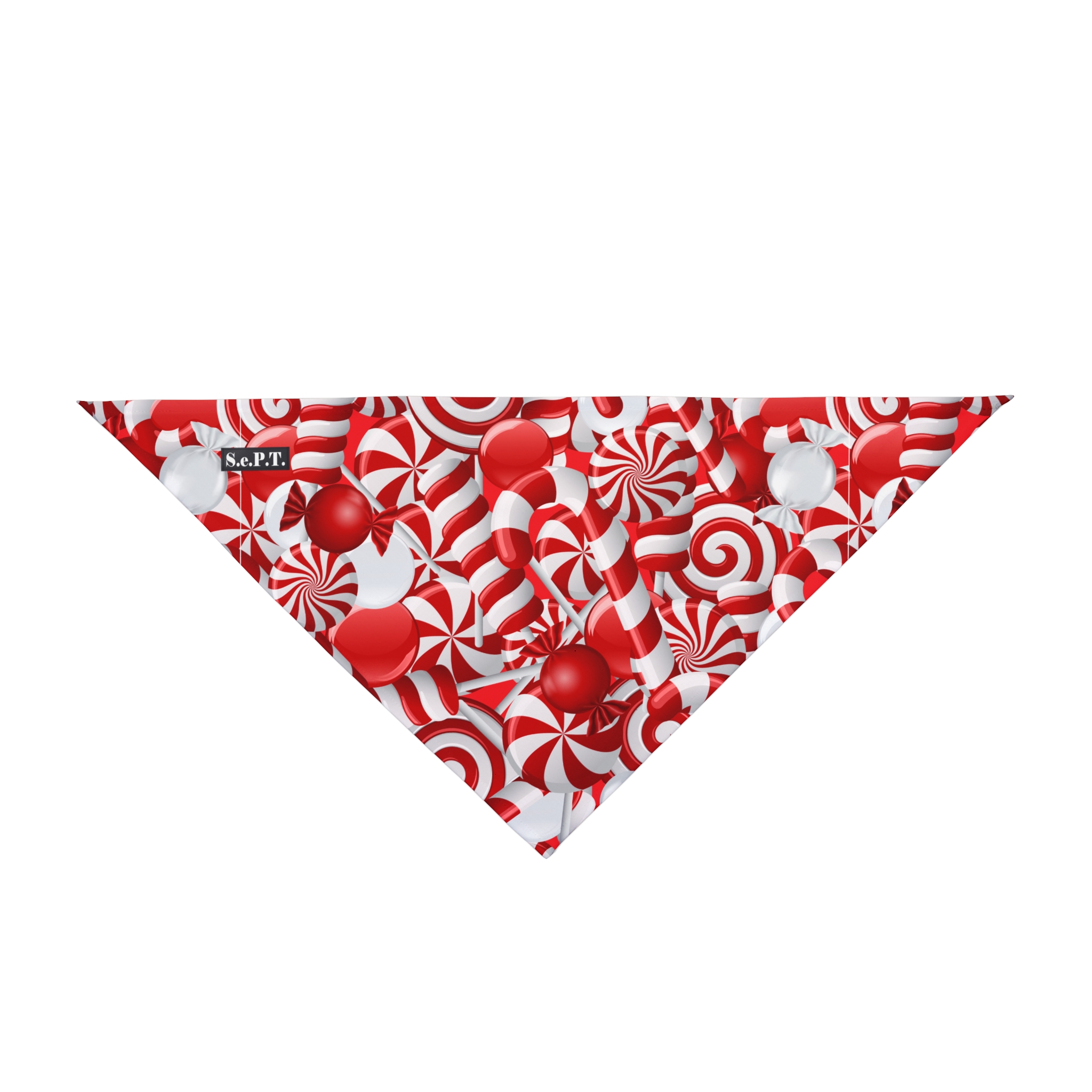 Christmas Peppermint Candy Pet Bandana - (S.e.P.T.™) - Image 3