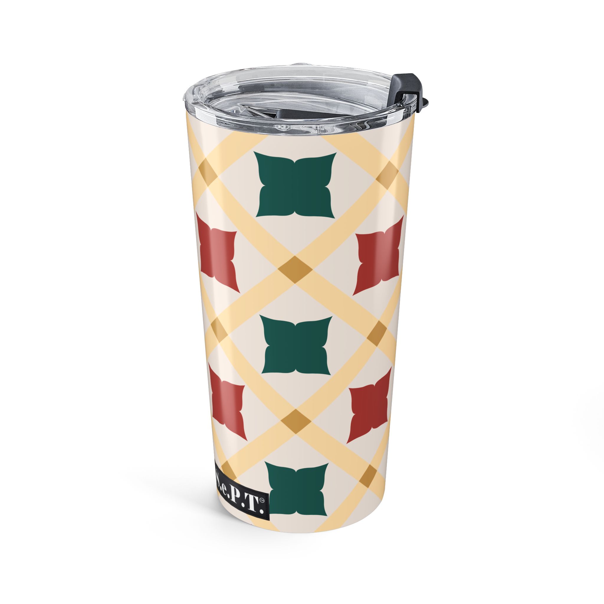 Holiday Geometric Quilt Pattern - Tumbler 20oz - (S.e.P.T.™) - Image 3