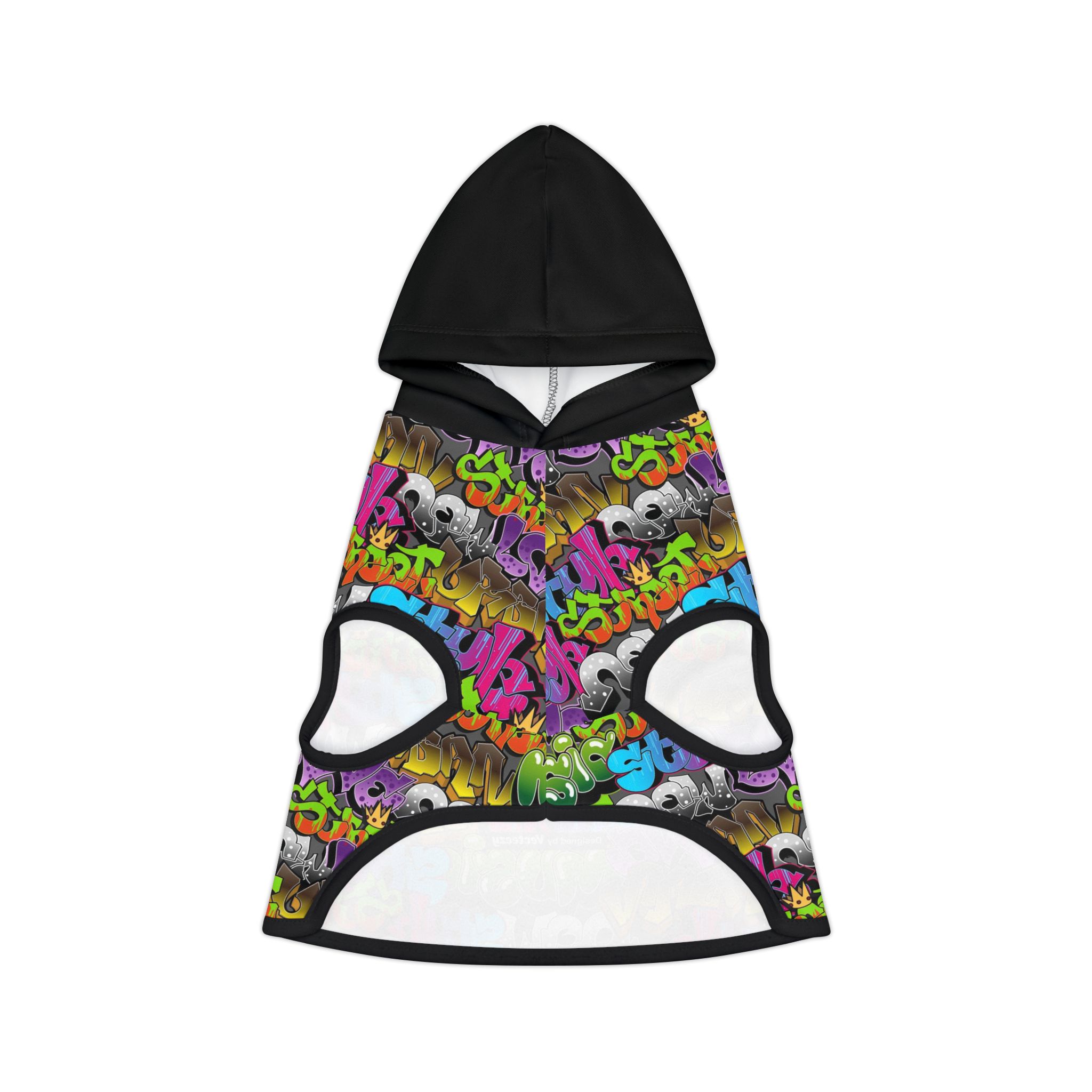 Urban Graffiti Wall Print Cat & Dog Pet Hoodie - (S.e.P.T.™) - Image 2