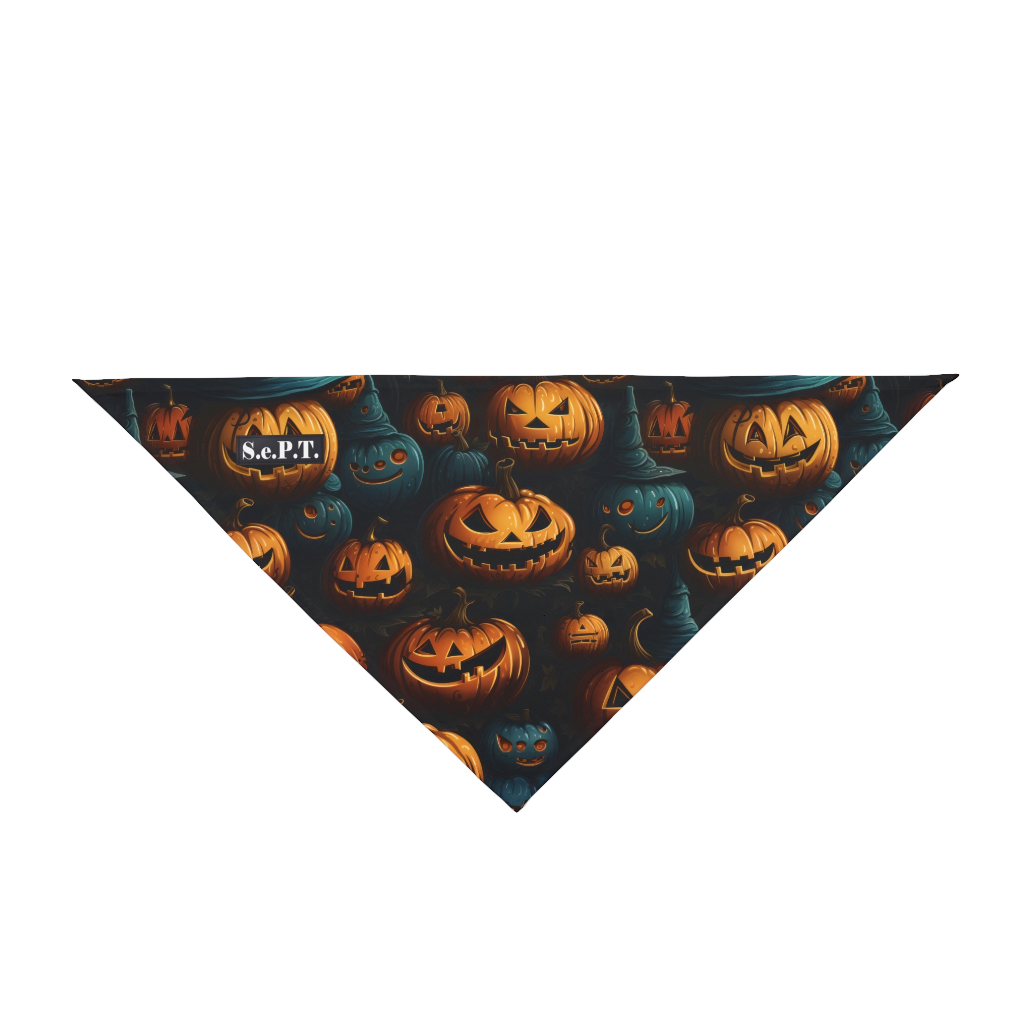Wicked Jack-O’-Lanterns Halloween Pumpkins Pet Bandana - (S.e.P.T.™) - Image 3