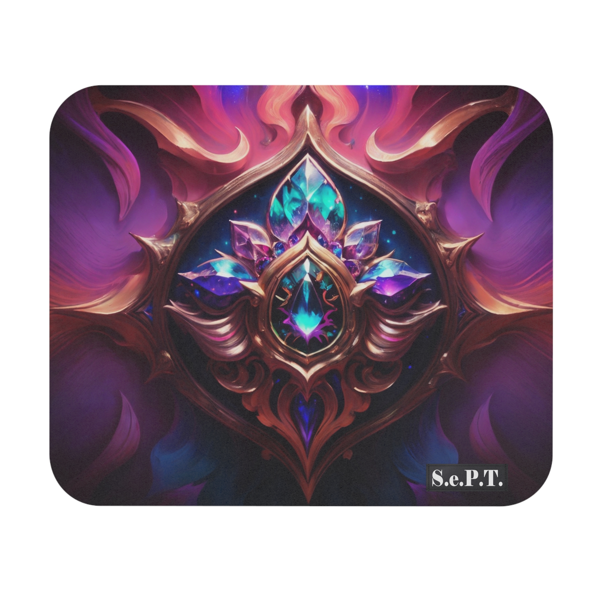 Magical & Opulent Jewelled Colorful Amulet - Mouse Pad - (S.e.P.T.)