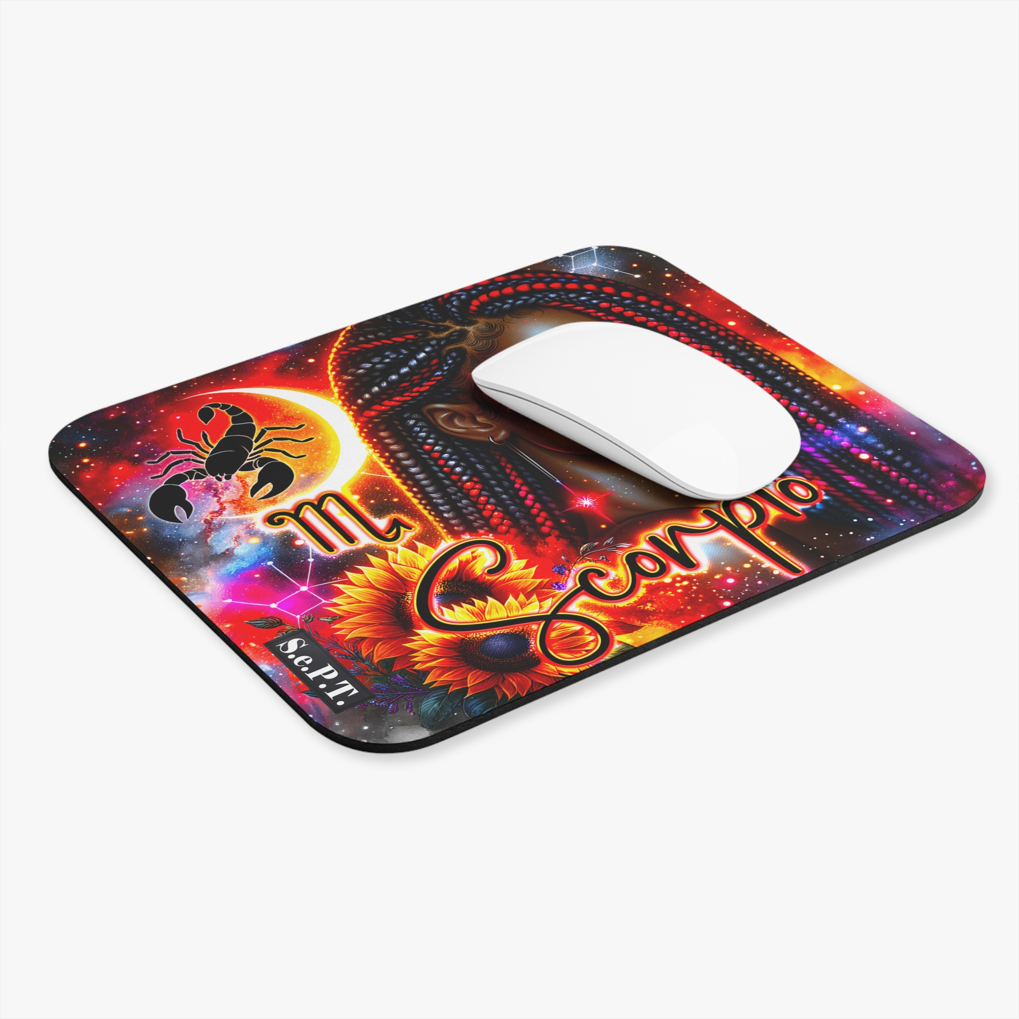 Scorpio (Black Woman) - 9x8 Mouse Pad - (S.e.P.T.™) - Image 3