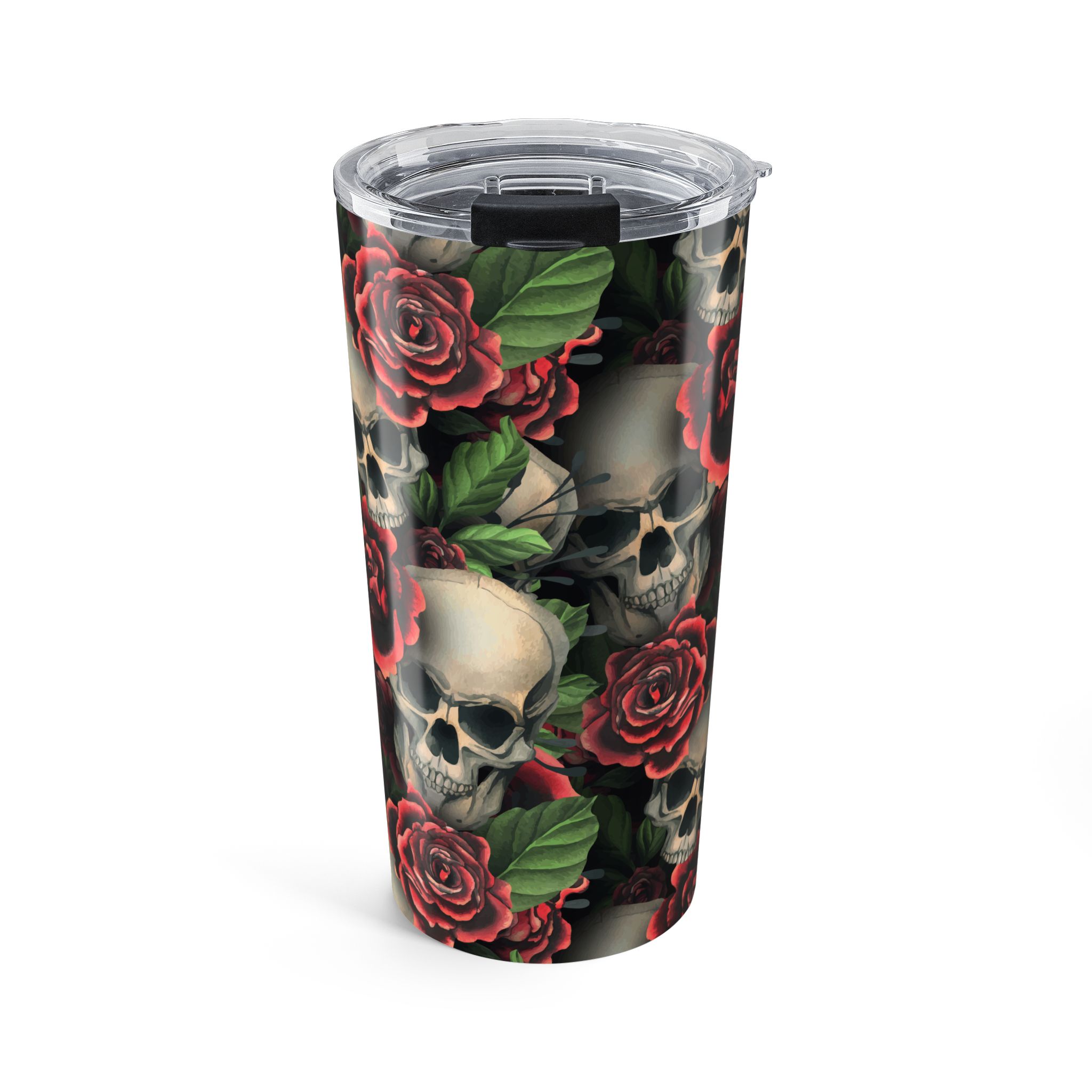 Gothic Skulls & Red Roses Print - Tumbler 20oz - (S.e.P.T.™)