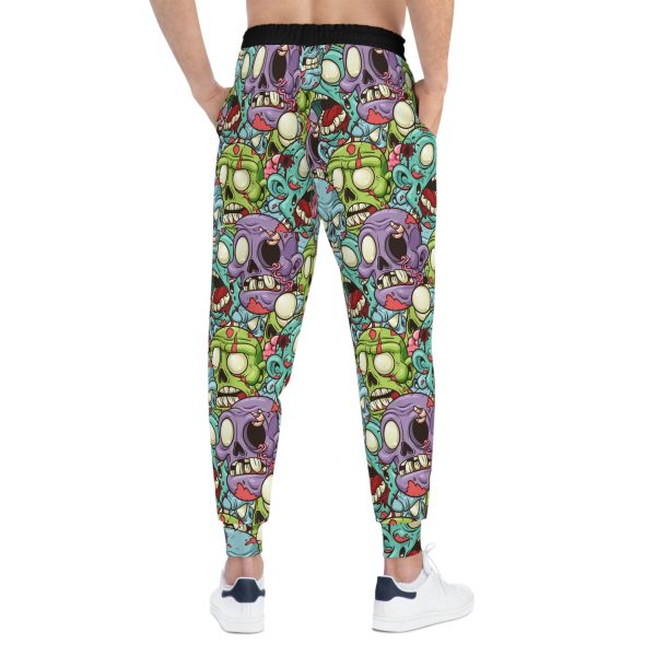 Brain Freeze! Cartoon Zombie Athletic Joggers (AOP) - Image 4