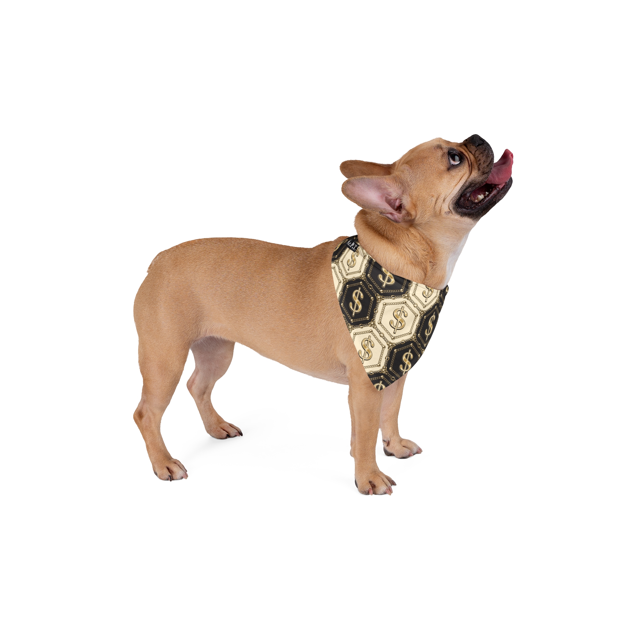 Honeycomb Dollar Sign Tile Pattern Pet Bandana - (S.e.P.T.) - Image 9