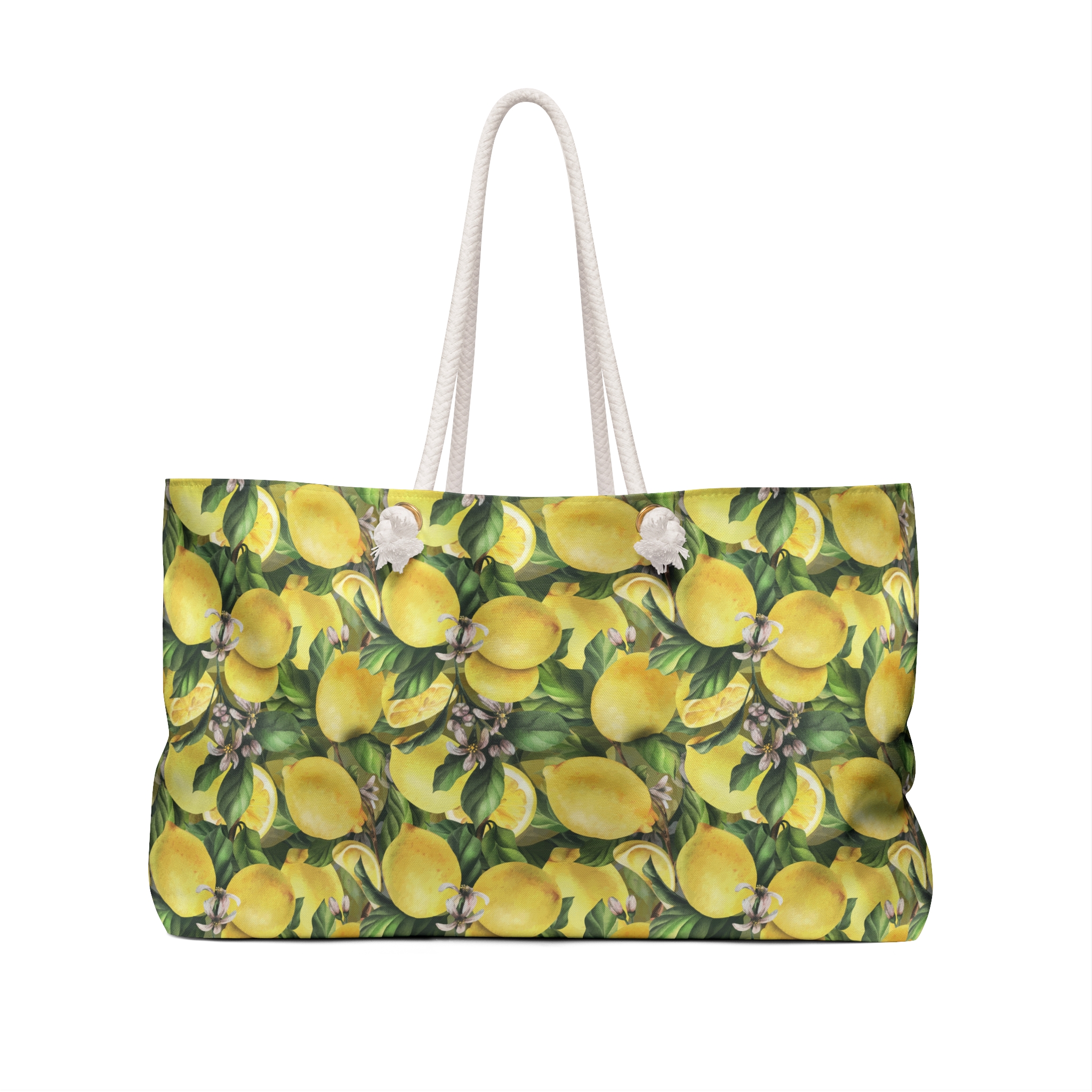 Bright Citrus Lemon Garden Pattern Weekender Bag (S.e.P.T.™) - Image 2