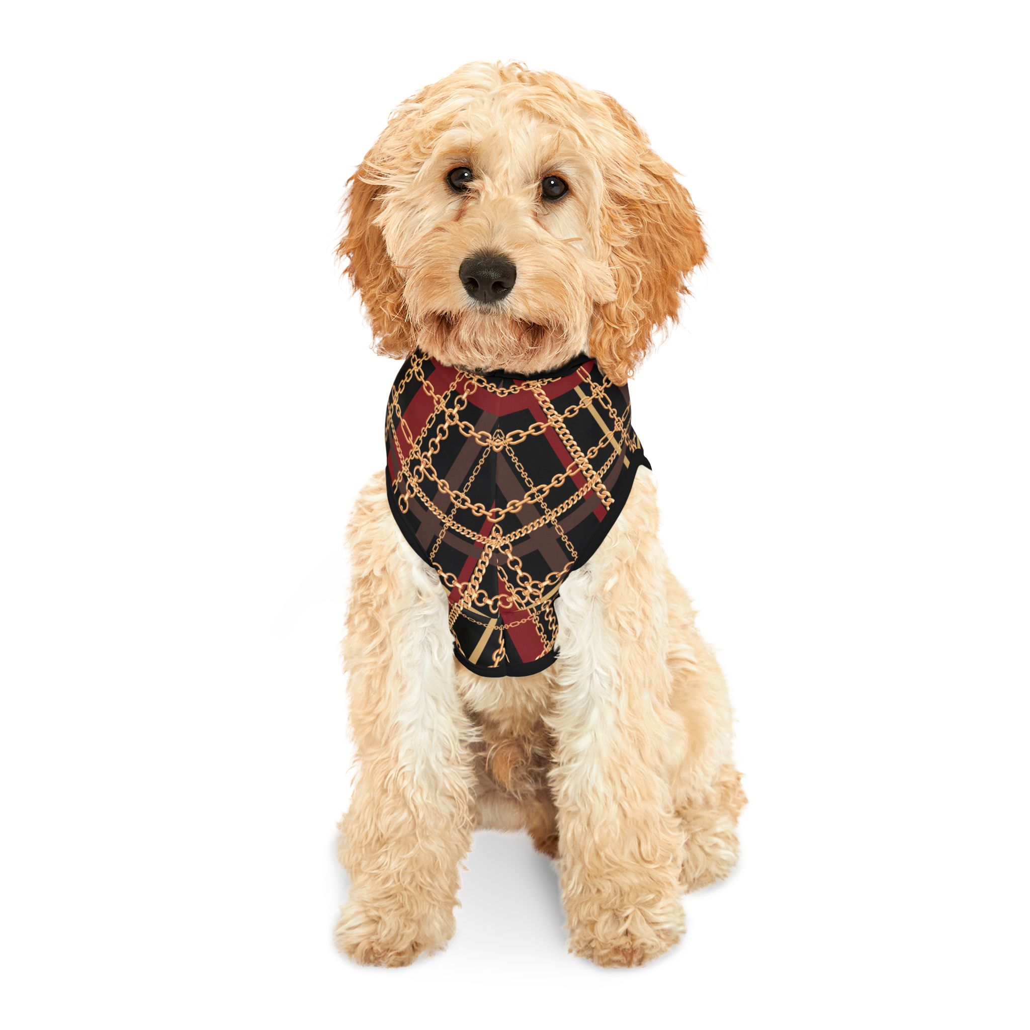 Regal Tartan Chain Plaid Print Cat Dog Pet Hoodie - (S.e.P.T.™) - Image 3