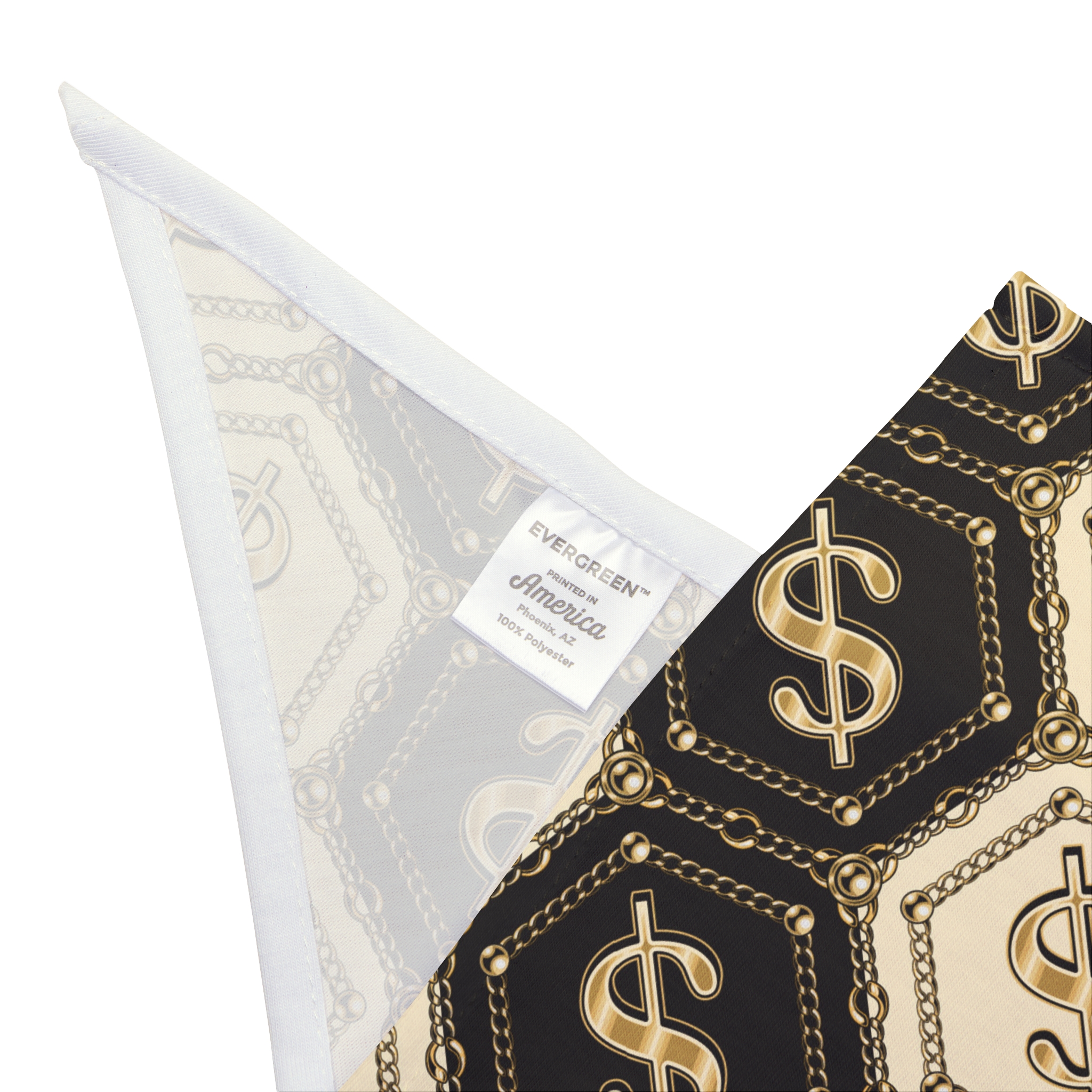 Honeycomb Dollar Sign Tile Pattern Pet Bandana - (S.e.P.T.) - Image 3