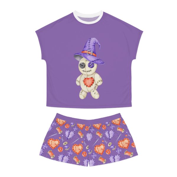 Pin Pal Voodoo Doll Women's Short Pajama Set (AOP) - Image 2