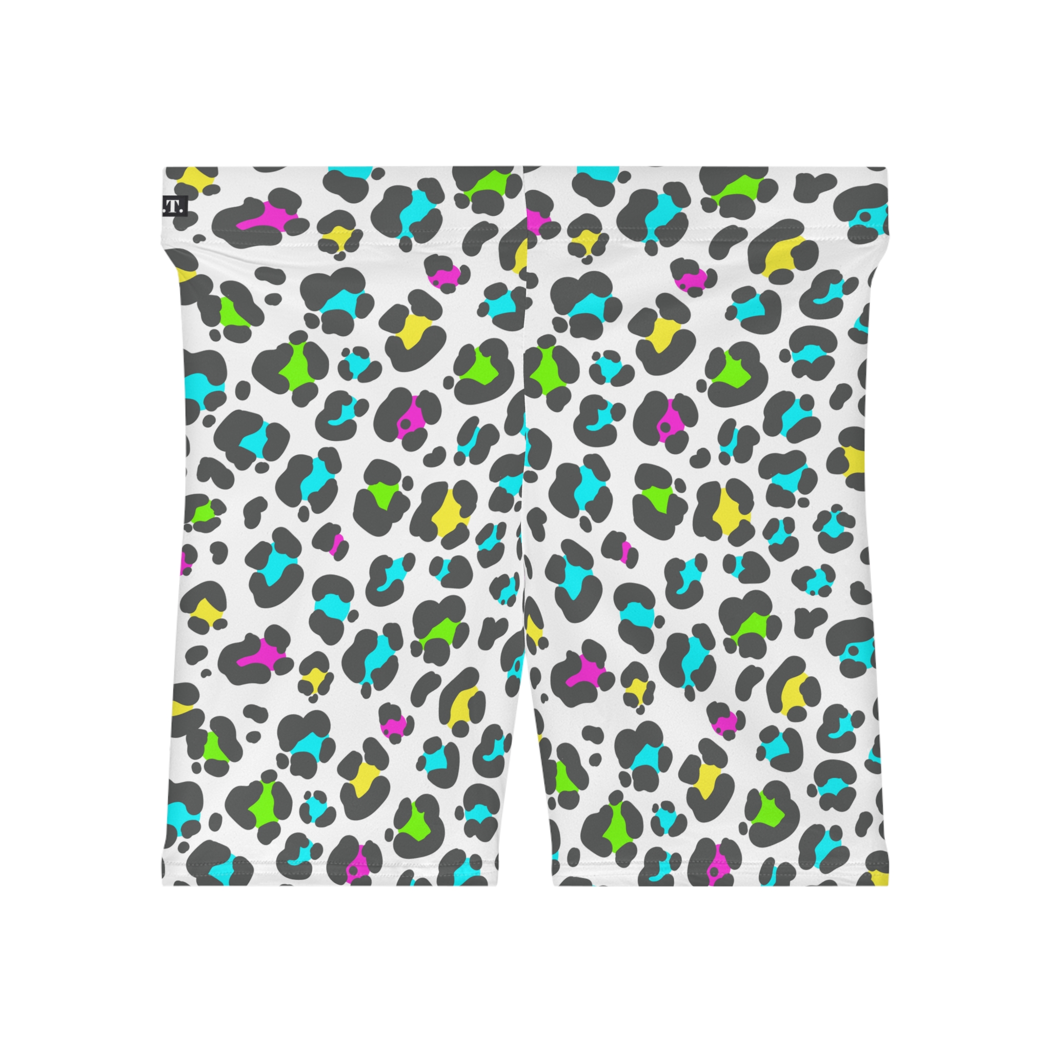 Colorful Leopard Print Women's Biker Shorts (S.e.P.T.™) - Image 2