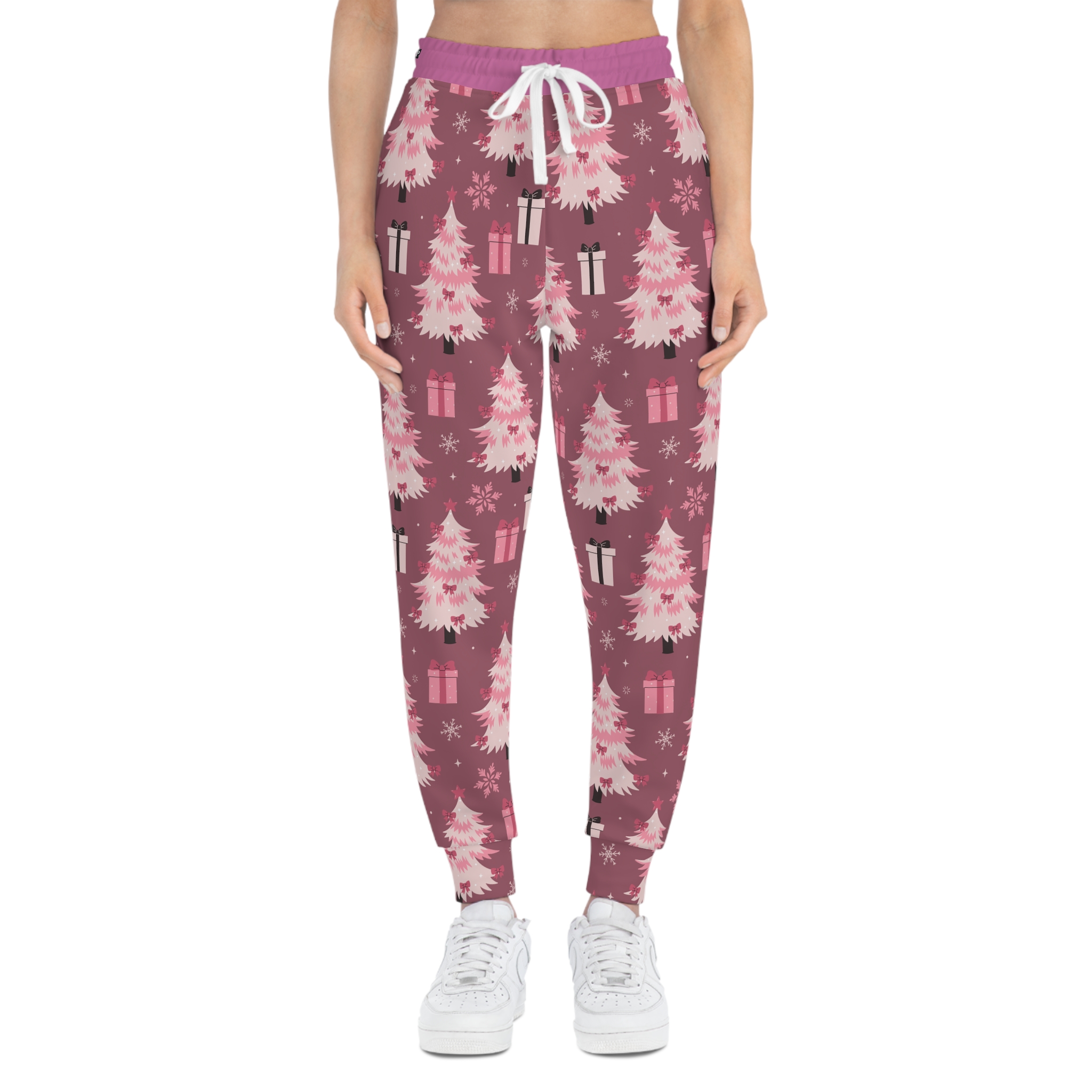 Pink Holiday Dreams Athletic Joggers (S.e.P.T.)