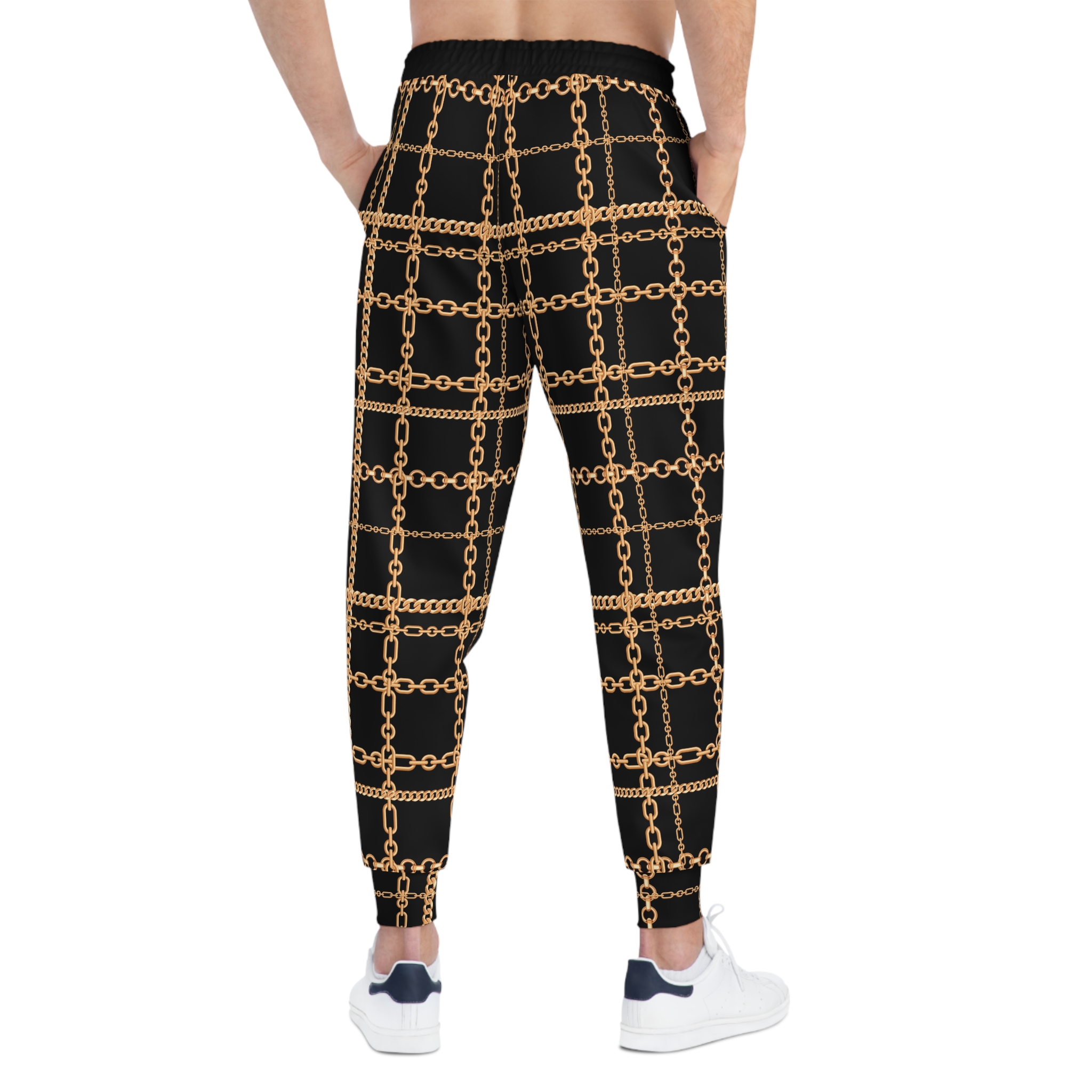Luxury Baroque Gold Chain Plaid w/Treasure Pockets™ Athletic Joggers (S.e.P.T.™) - Image 6