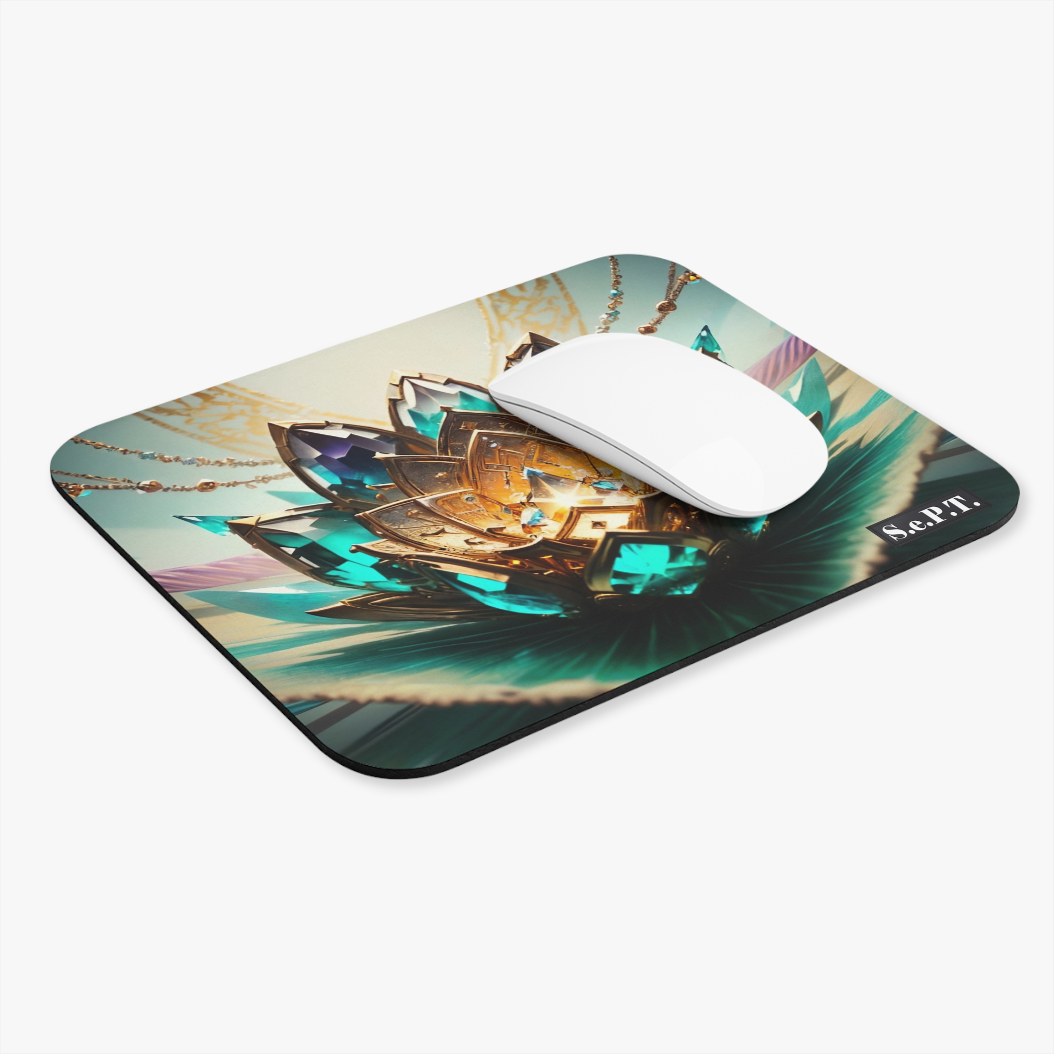 Fantasy Jewelled Flower Gemstones - Mouse Pad - (S.e.P.T.) - Image 3