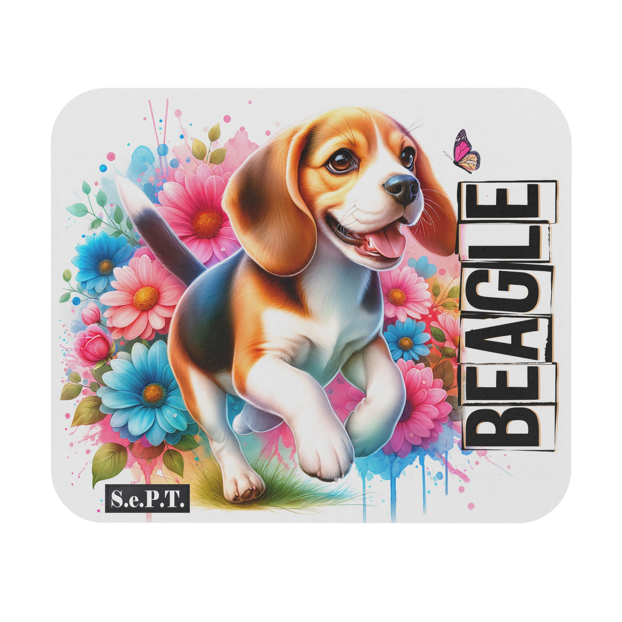 Dog Beagle - 9x8 Mouse Pad - (S.e.P.T.™)