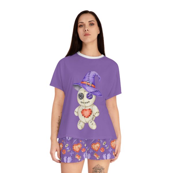 Pin Pal Voodoo Doll Women's Short Pajama Set (AOP)