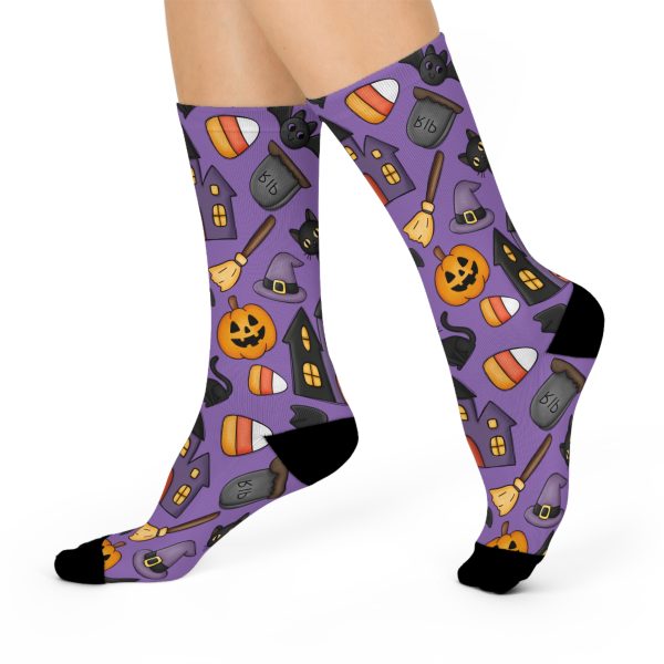 Spooky Cute Halloween Cushioned Crew Socks - Image 3