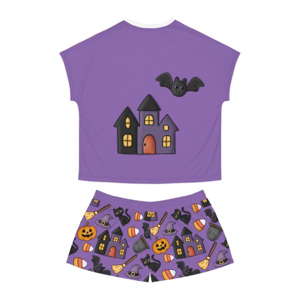 Spooky Cute Halloween Women's Short Pajama Set (AOP) - Image 3
