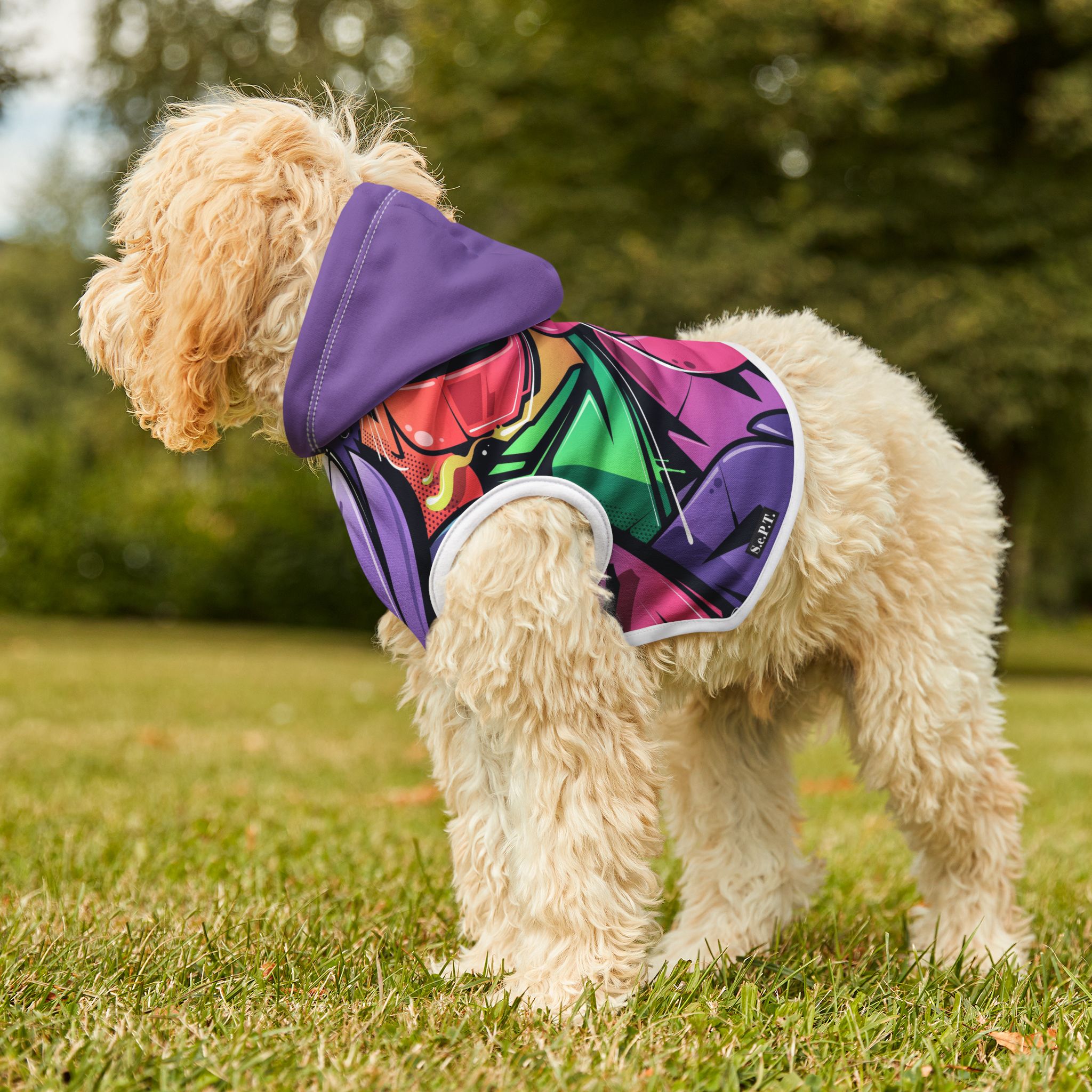 Fresh Tag Graffiti Pet Hoodie - (S.e.P.T.) - Image 7