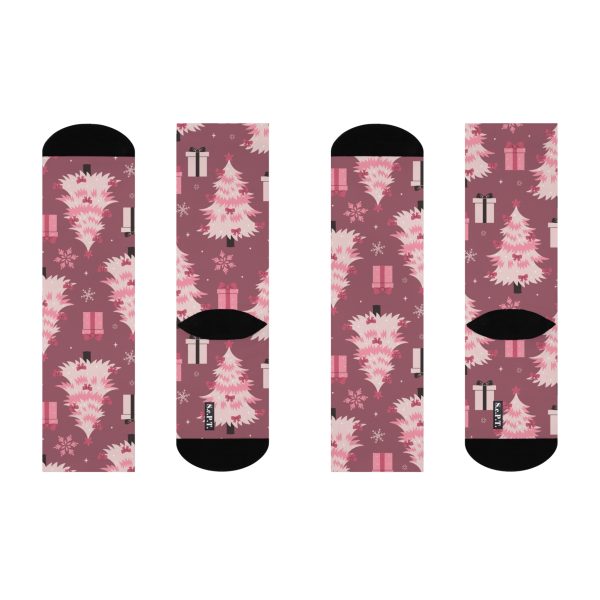 Pink Holiday Dreams Cushioned Crew Socks (S.e.P.T.) - Image 3