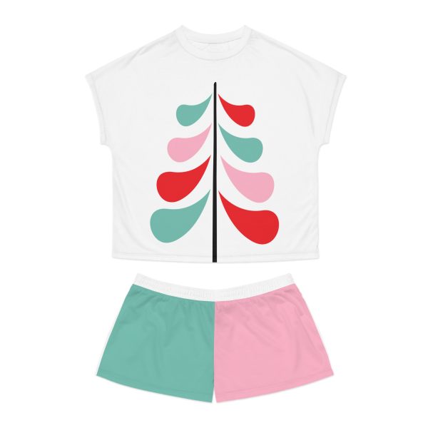 Women's Short Holiday Pajama Set #4 (AOP) - Image 2