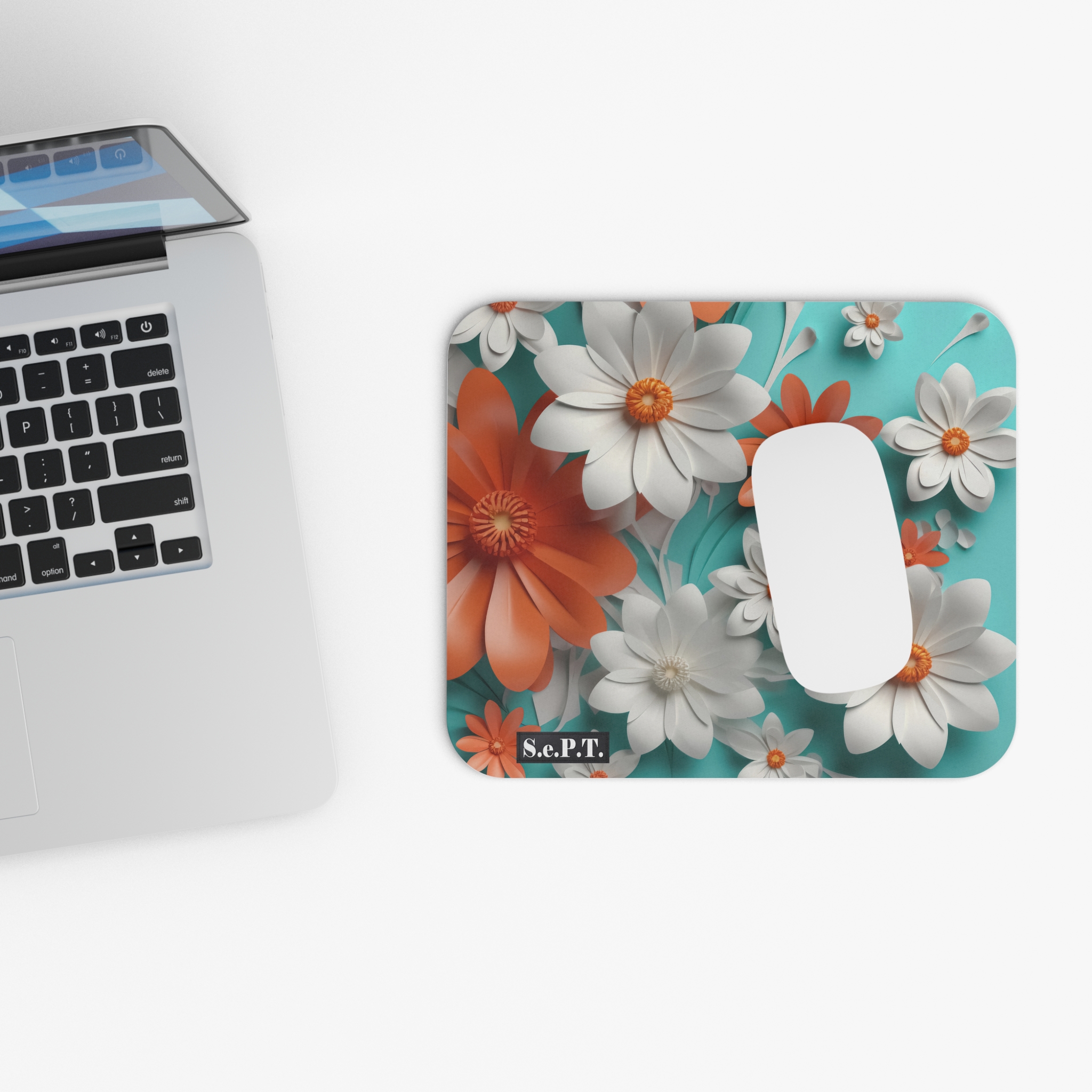 Floral Flowers (Design 31) - Mouse Pad - (S.e.P.T.™) - Image 4