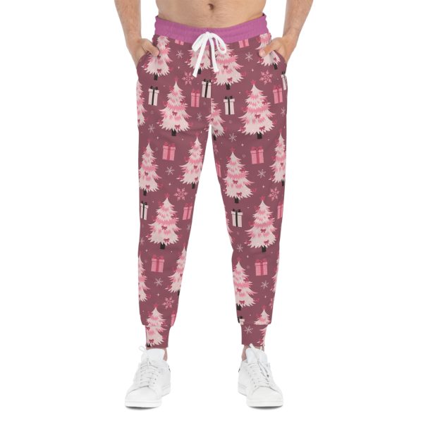 Pink Holiday Dreams Athletic Joggers (AOP) - Image 2