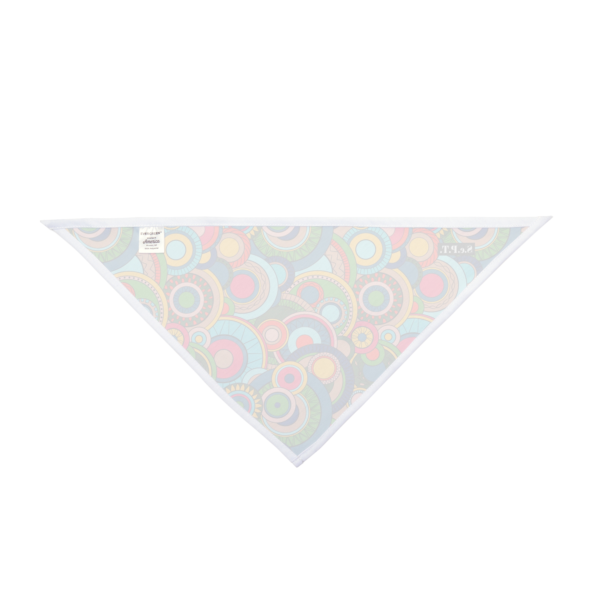 Groovy Swirl Mandala Print #2 Dog Pet Bandana - (S.e.P.T.™) - Image 4