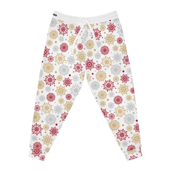 Holly Jolly Gold & Silver Snowflake Athletic Joggers (S.e.P.T.) - Image 3