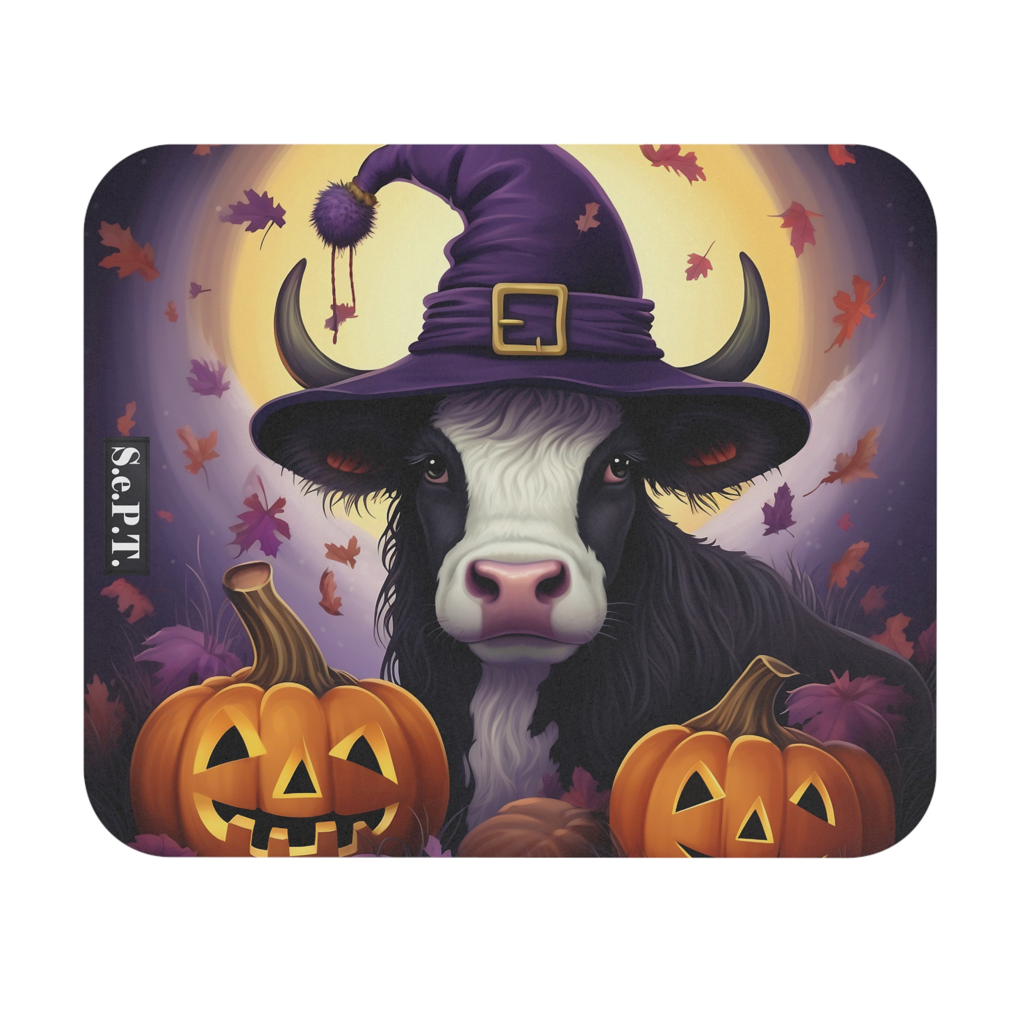 Halloween Baby Highland Cow (Design 1) - 9x8 Mouse Pad - (S.e.P.T.™)
