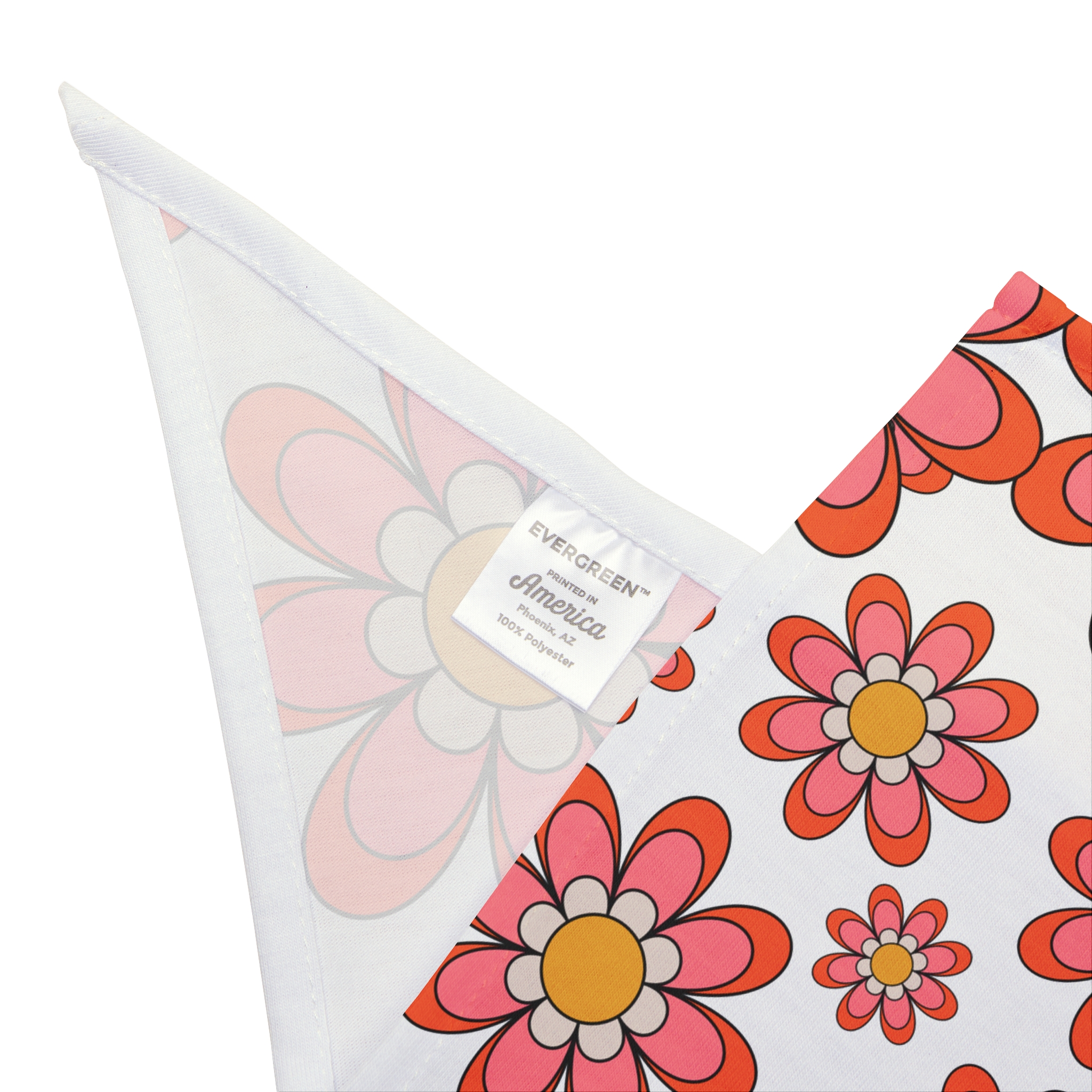 Retro Fun Pink Daisy Floral Print Pet Bandana - (S.e.P.T.™) - Image 5