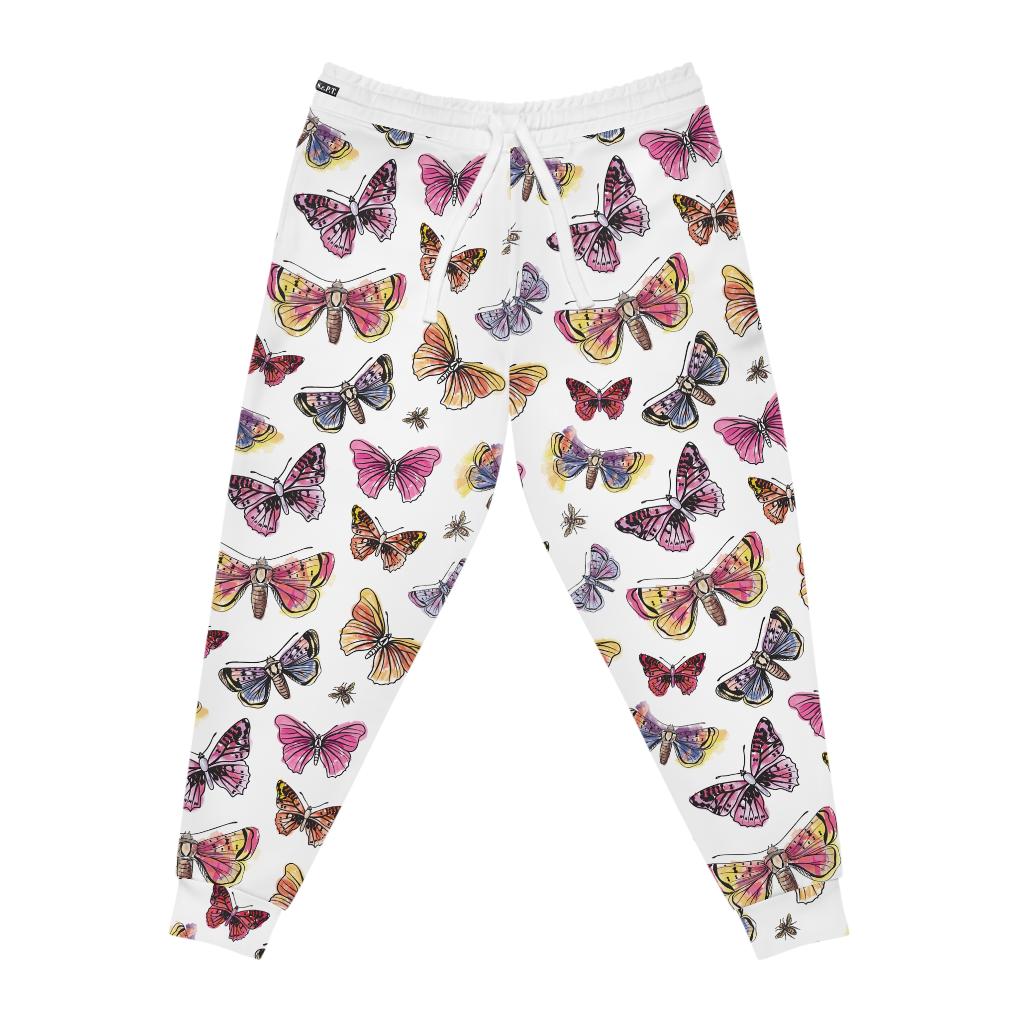 Flutter Watercolor Butterfly w/Treasure Pockets™ Athletic Joggers (S.e.P.T.™) - Image 4