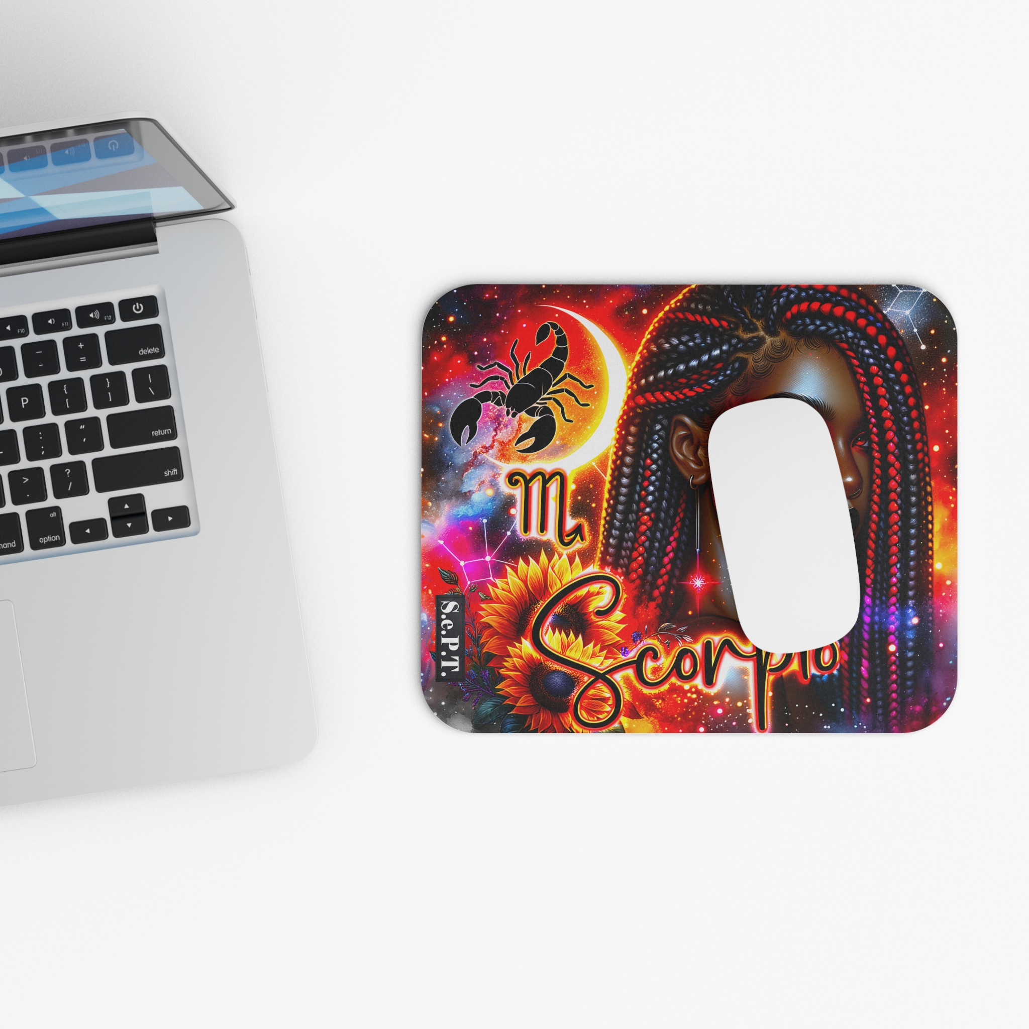 Scorpio (Black Woman) - 9x8 Mouse Pad - (S.e.P.T.™) - Image 4