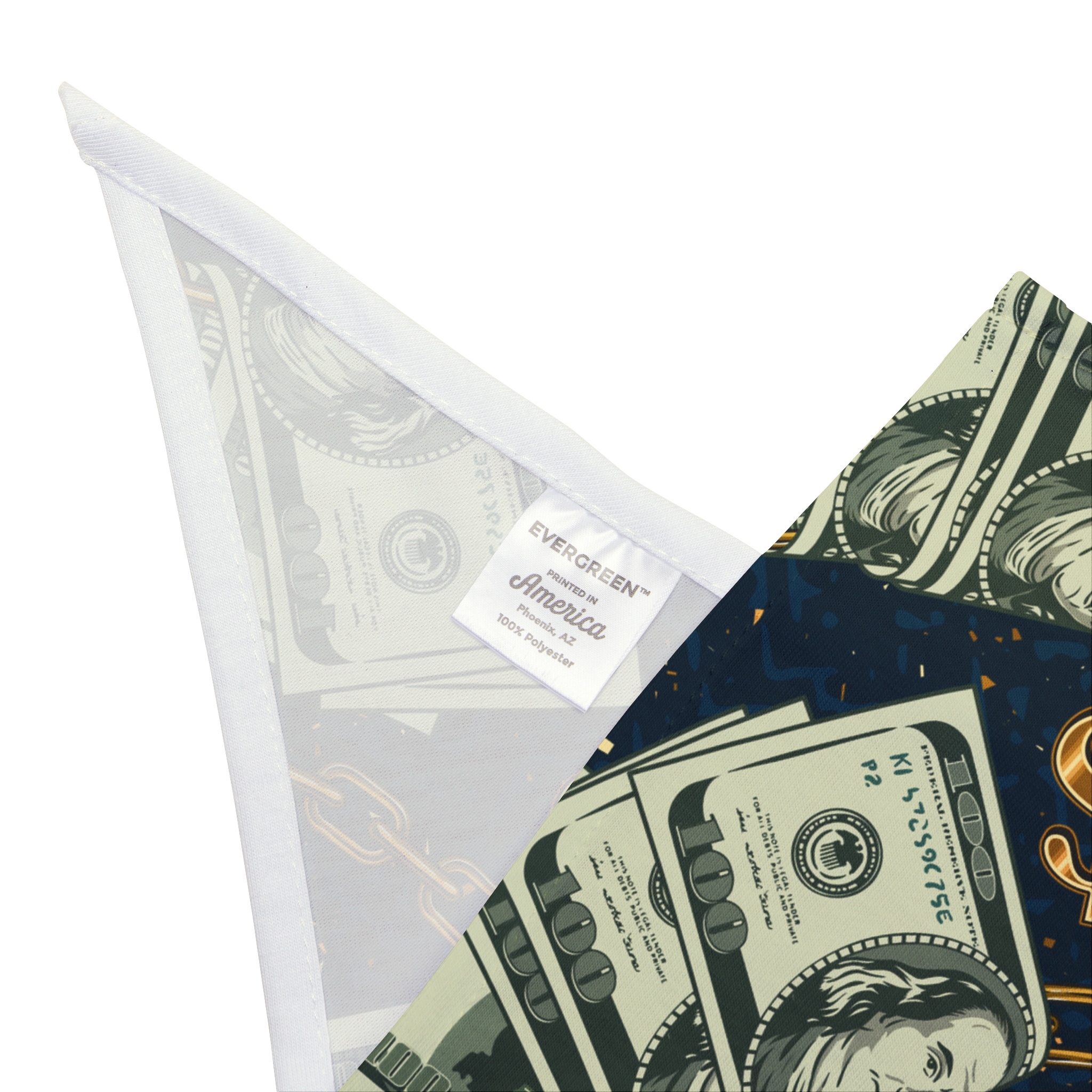 Bundled Money and Chain Pattern Pet Bandana - (S.e.P.T.) - Image 3