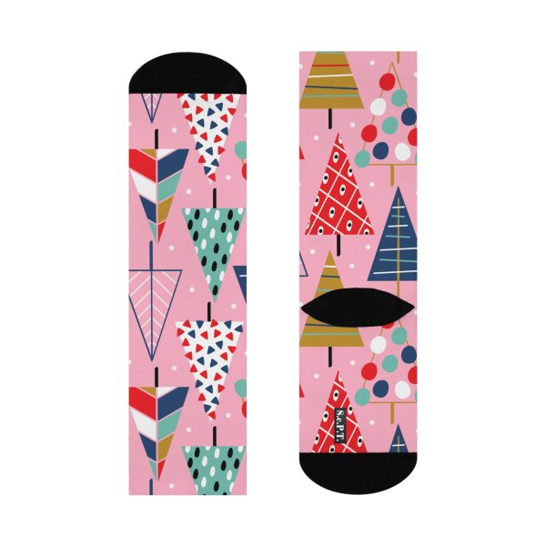 Pink Holiday Cheer Cushioned Crew Socks (S.e.P.T.) - Image 5