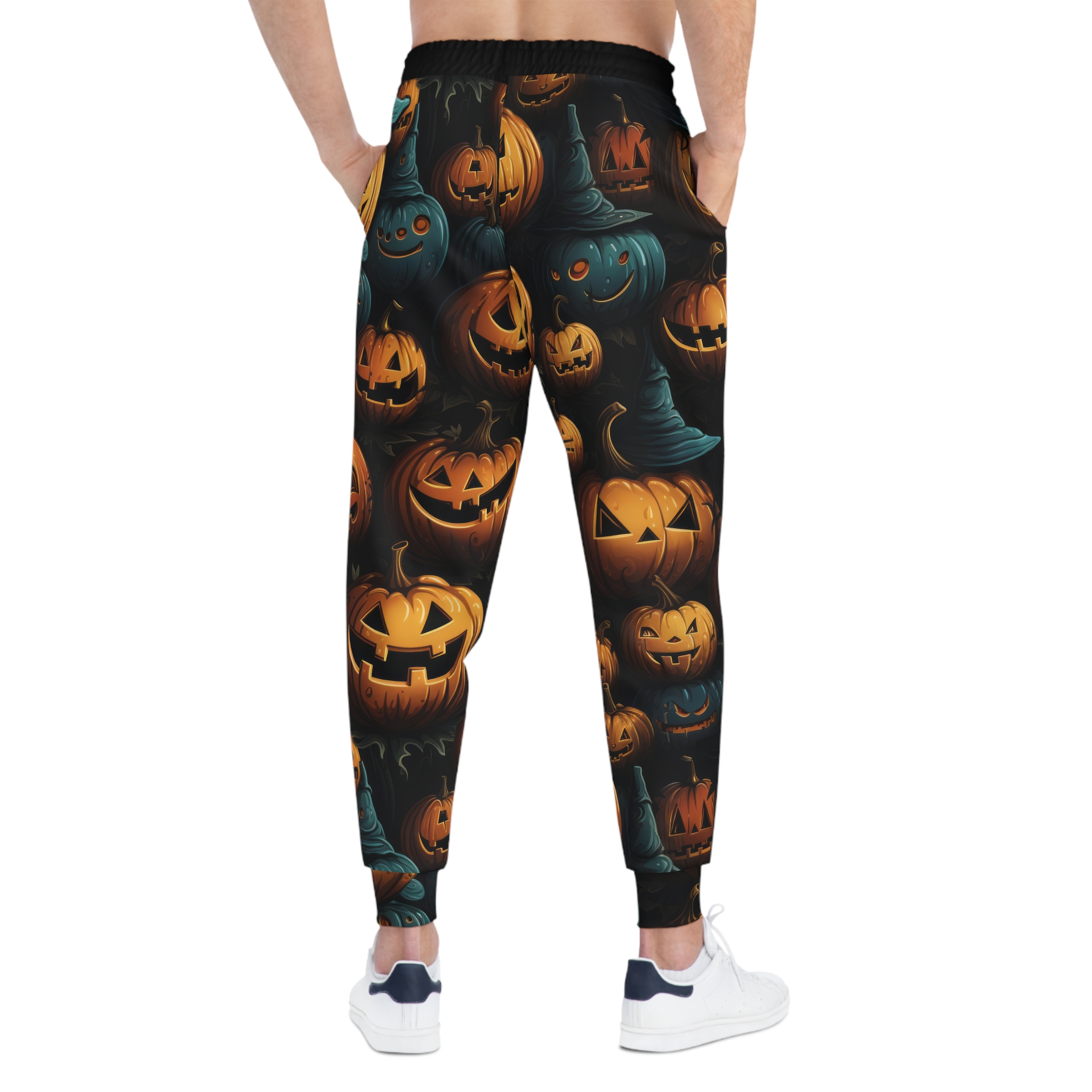 Wicked Jack-O’-Lanterns Halloween Pumpkins Athletic Joggers (S.e.P.T.™) - Image 4