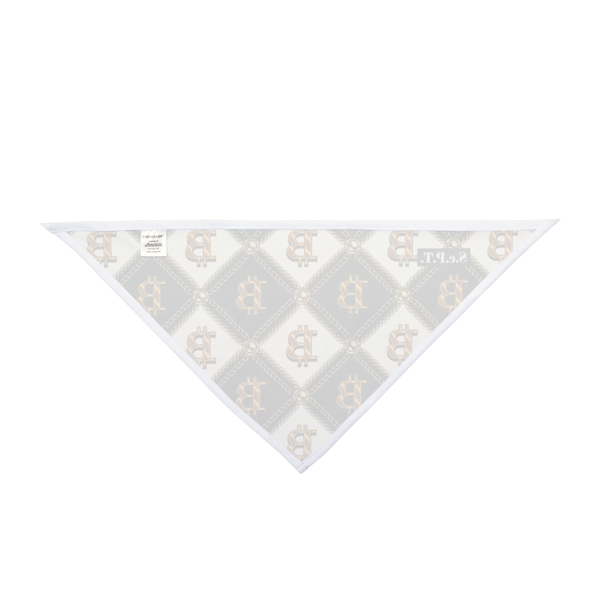 Luxury Bitcoin Crypto Quilted Chain Pet Bandana - (S.e.P.T.™) - Image 4