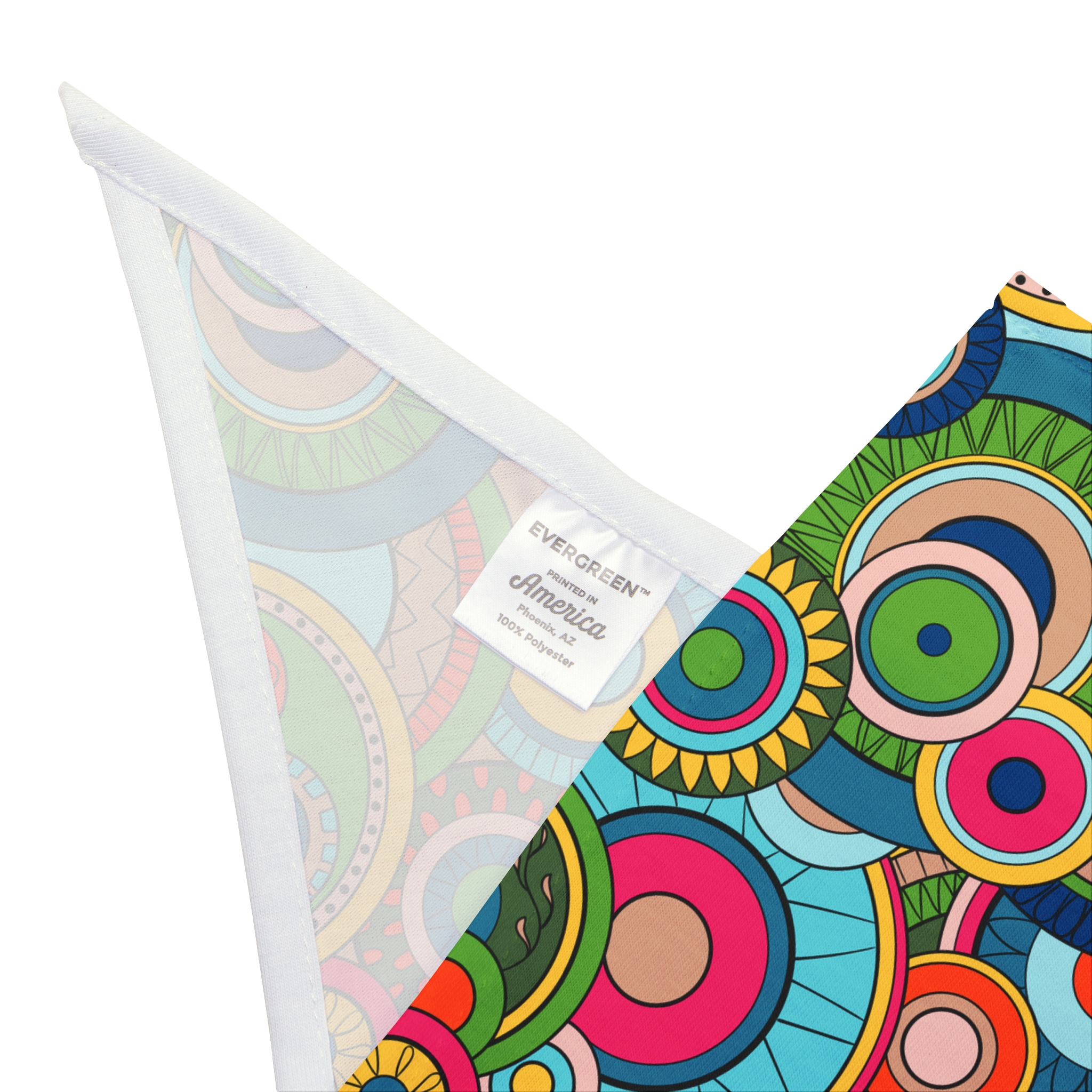 Groovy Swirl Mandala Print #2 Dog Pet Bandana - (S.e.P.T.™) - Image 5