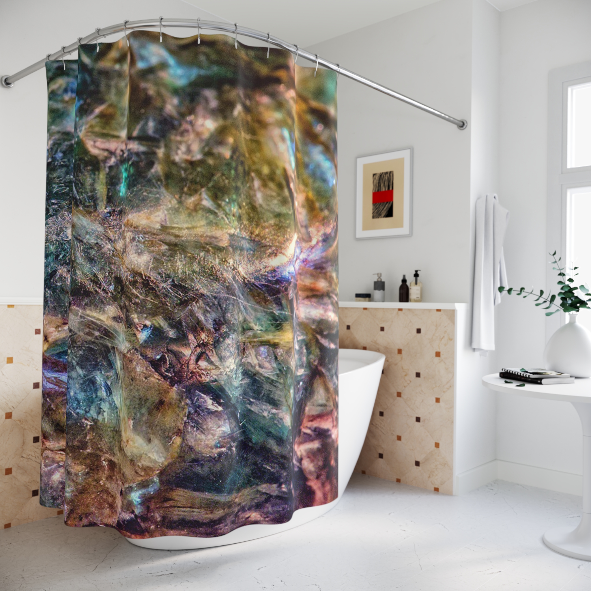 Labradorite Gemstone Shower Curtain Option 2 (S.e.P.T.) - Image 4