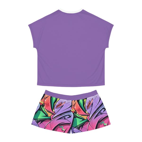Fresh Tag Graffiti Women's Short Pajama Set (AOP) - Image 3