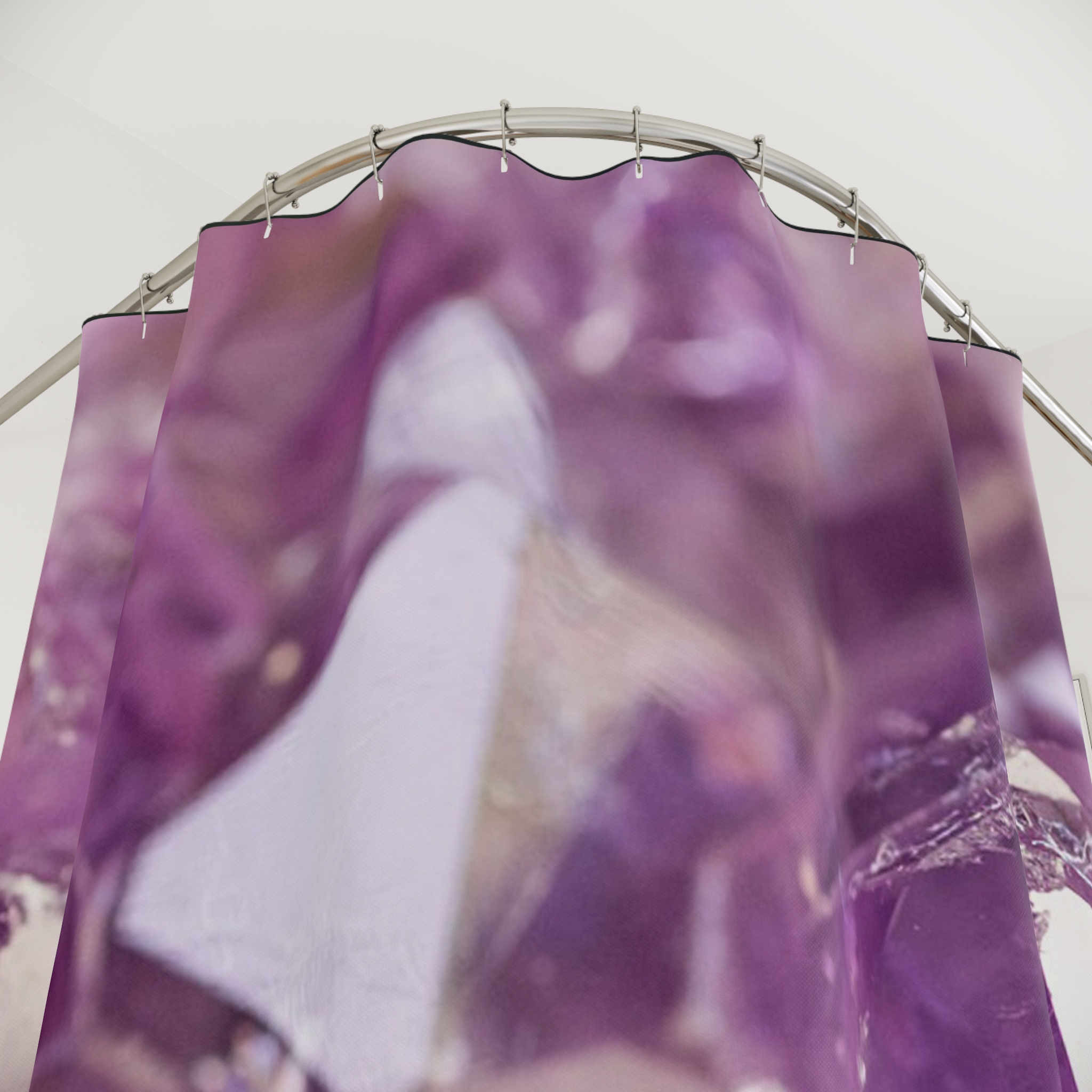 Purple Amethyst Crystal - Shower Curtain Option 1 - (S.e.P.T.) - Image 2