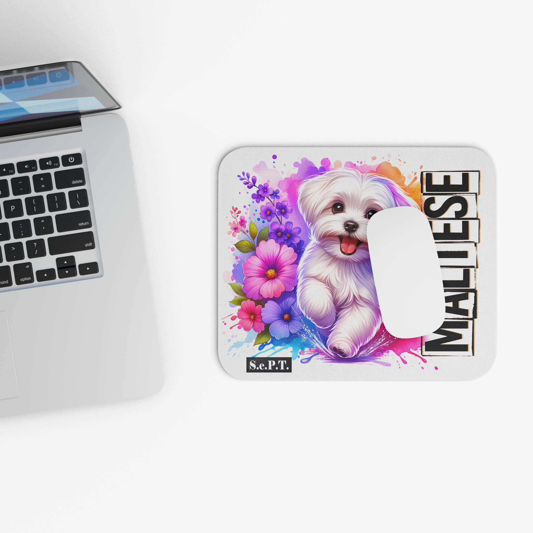 Dog Maltese - 9x8 Mouse Pad - (S.e.P.T.™) - Image 4