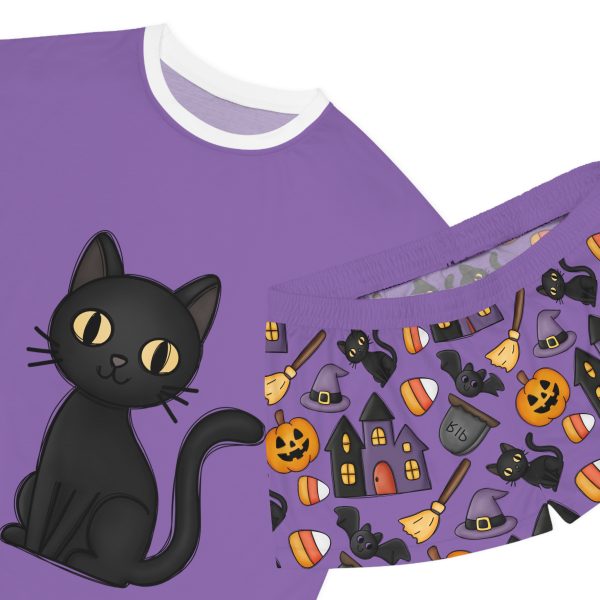 Spooky Cute Halloween Women's Short Pajama Set (AOP) - Image 4
