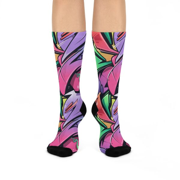 Fresh Tag Graffiti Cushioned Crew Socks