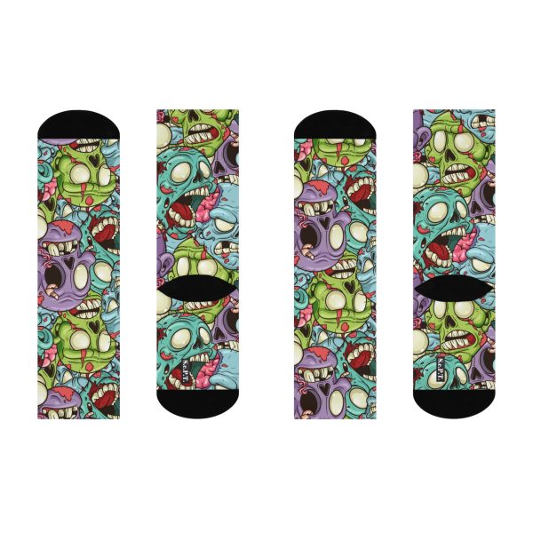 Brain Freeze! Cartoon Zombie Cushioned Crew Socks (S.e.P.T.) - Image 4