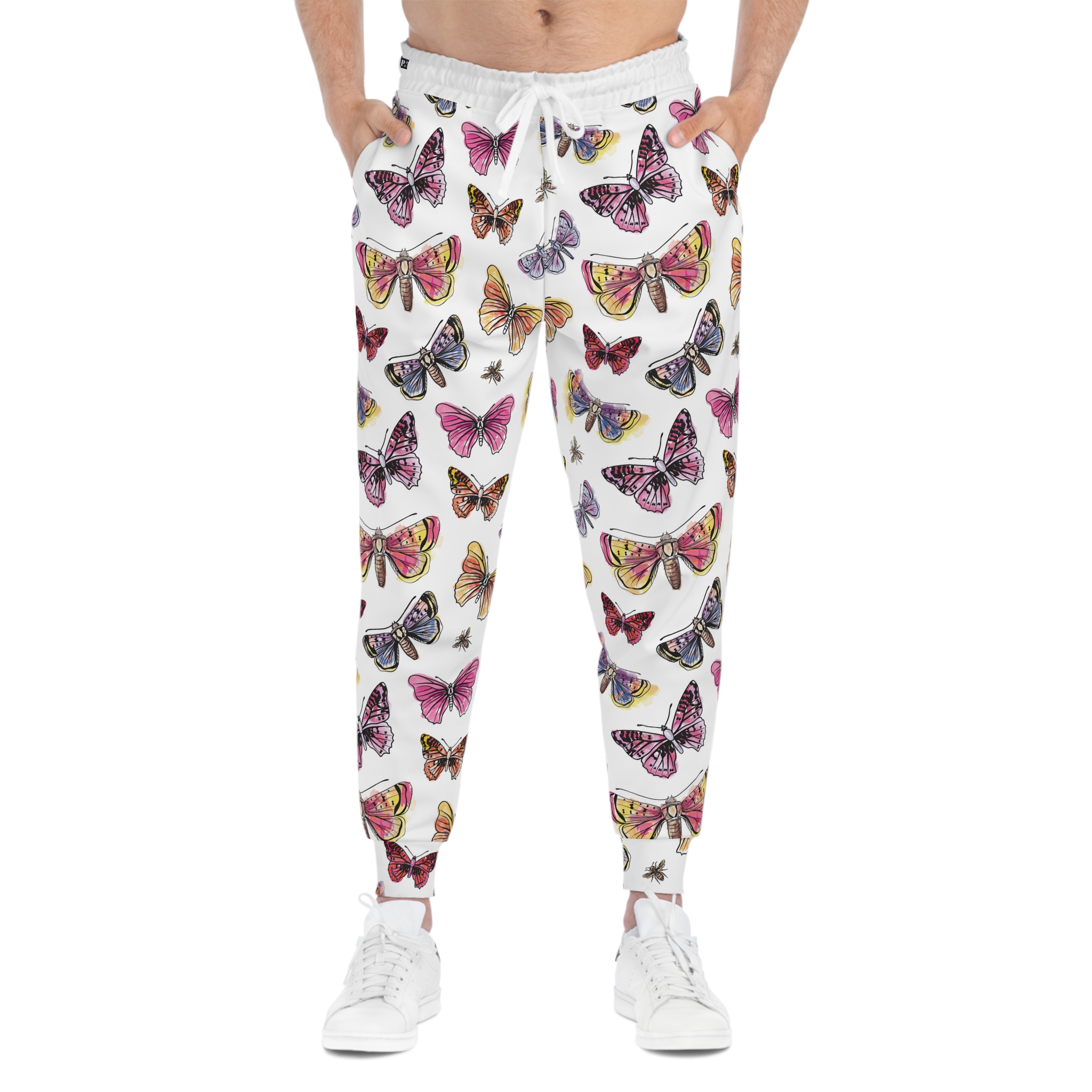 Flutter Watercolor Butterfly w/Treasure Pockets™ Athletic Joggers (S.e.P.T.™) - Image 3