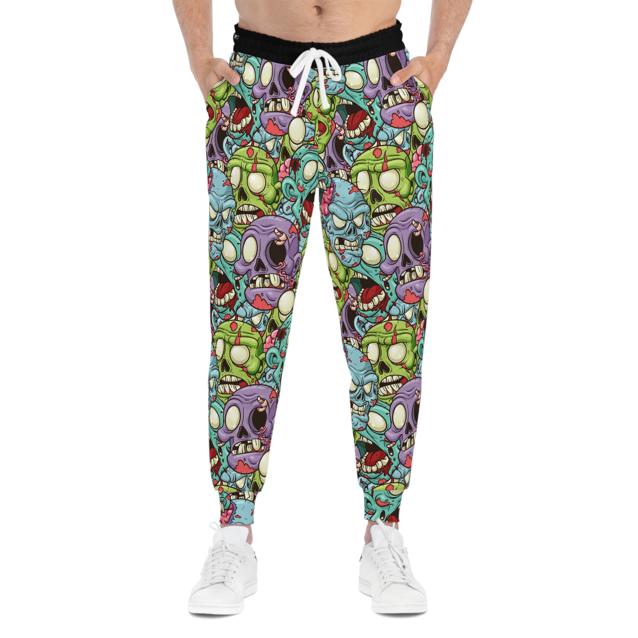 Brain Freeze! Cartoon Zombie Athletic Joggers (S.e.P.T.)