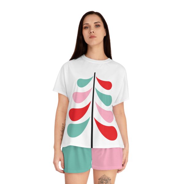 Women's Short Holiday Pajama Set #4 (AOP)